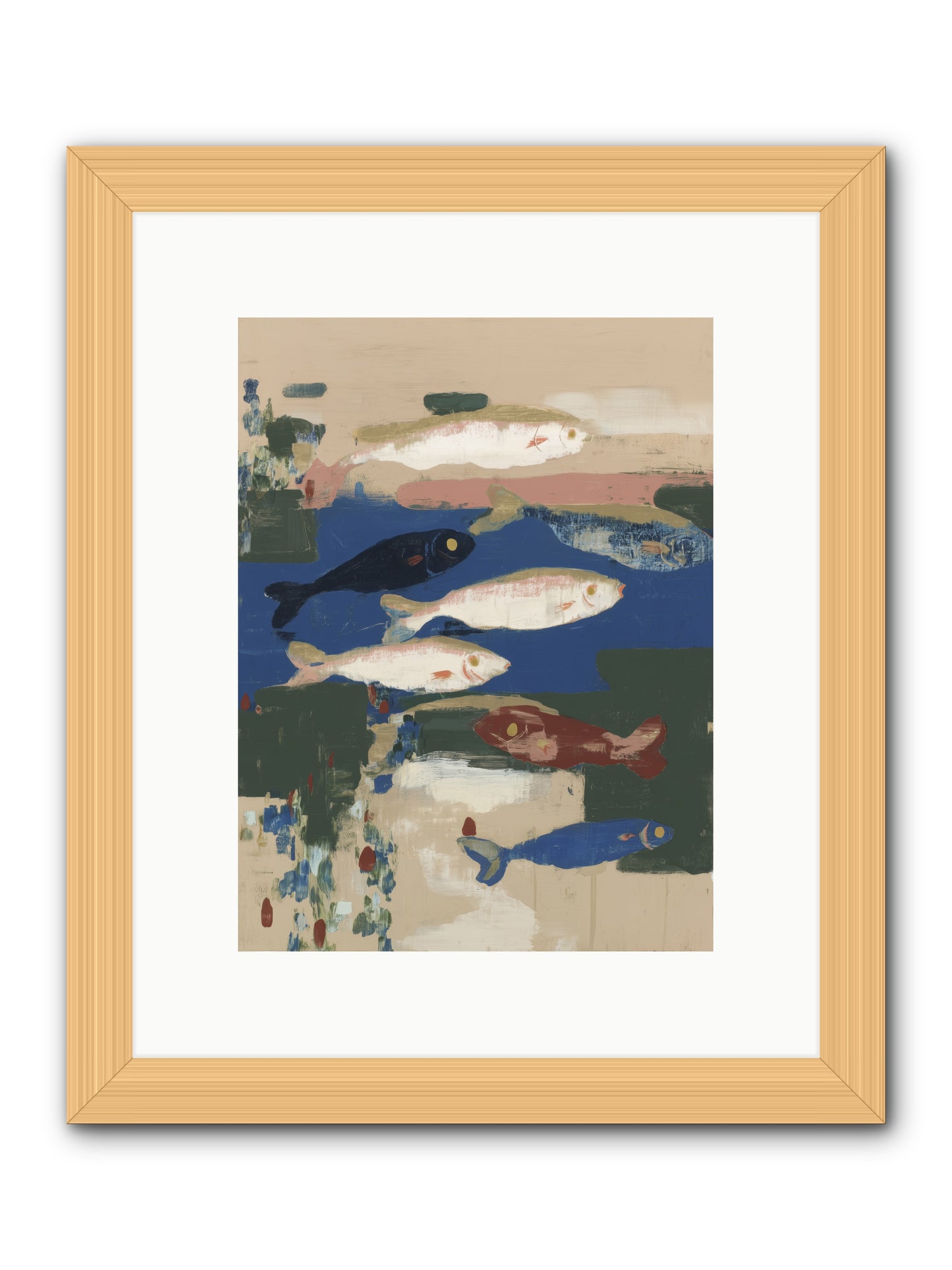 Open Sea -- Framed Print - Natural 9x12