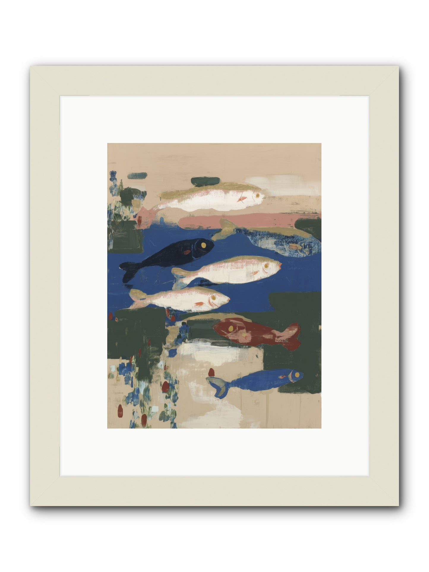 Open Sea -- Framed Print - White 9x12