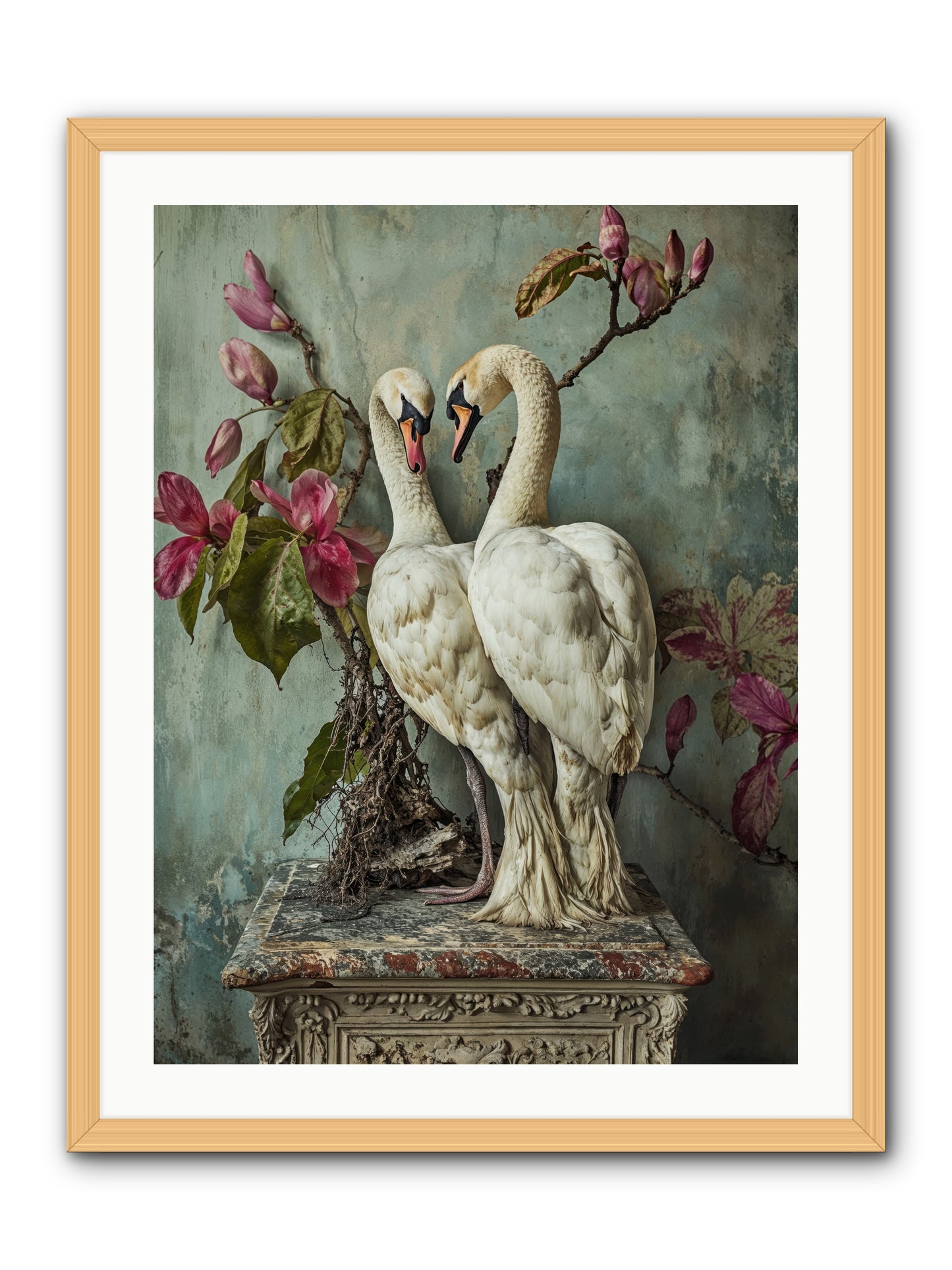 Opéra Featherette -- Framed Print - Natural 24x32