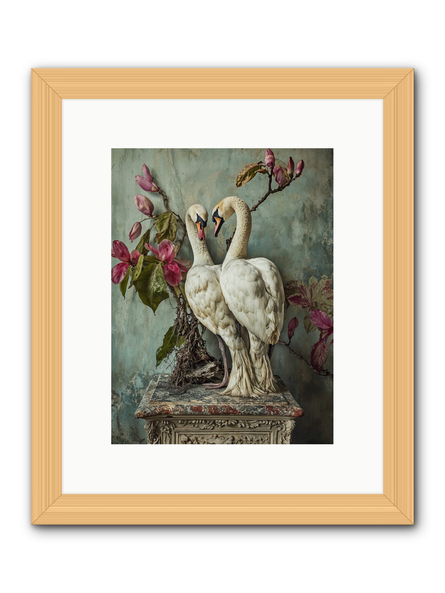 Opéra Featherette -- Framed Print - Natural 9x12
