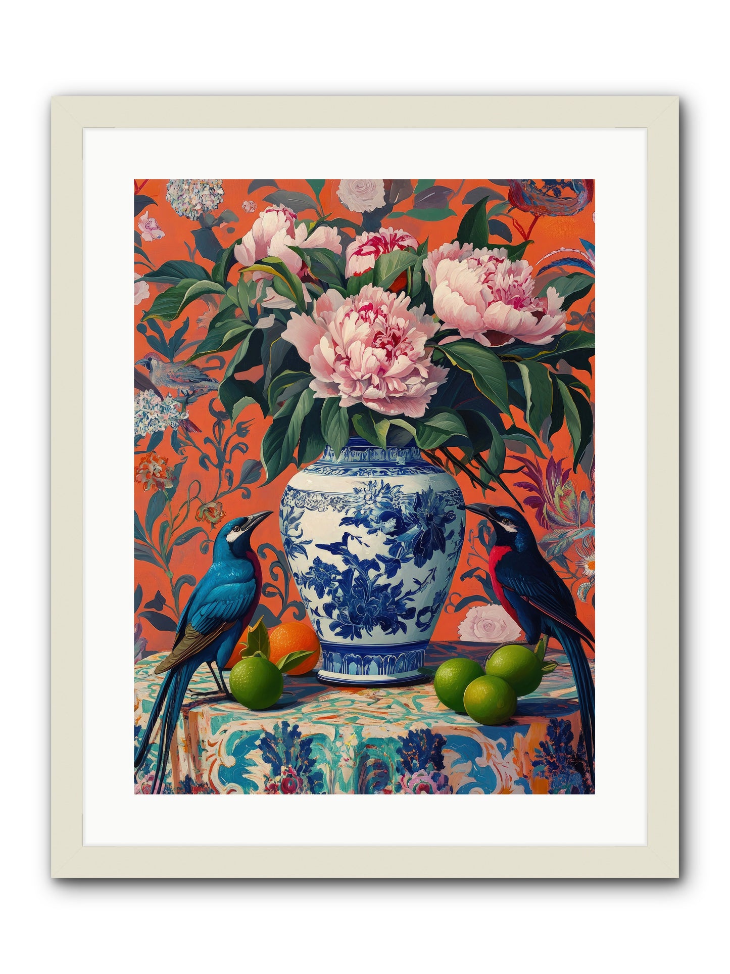 Opera Of Wild Songs -- Framed Print - White 18x24