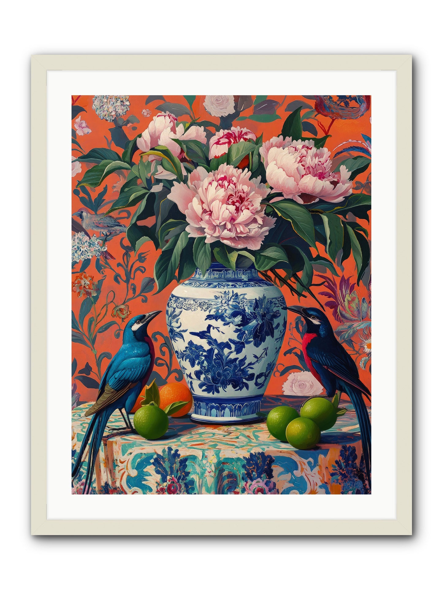 Opera Of Wild Songs -- Framed Print - White 24x32