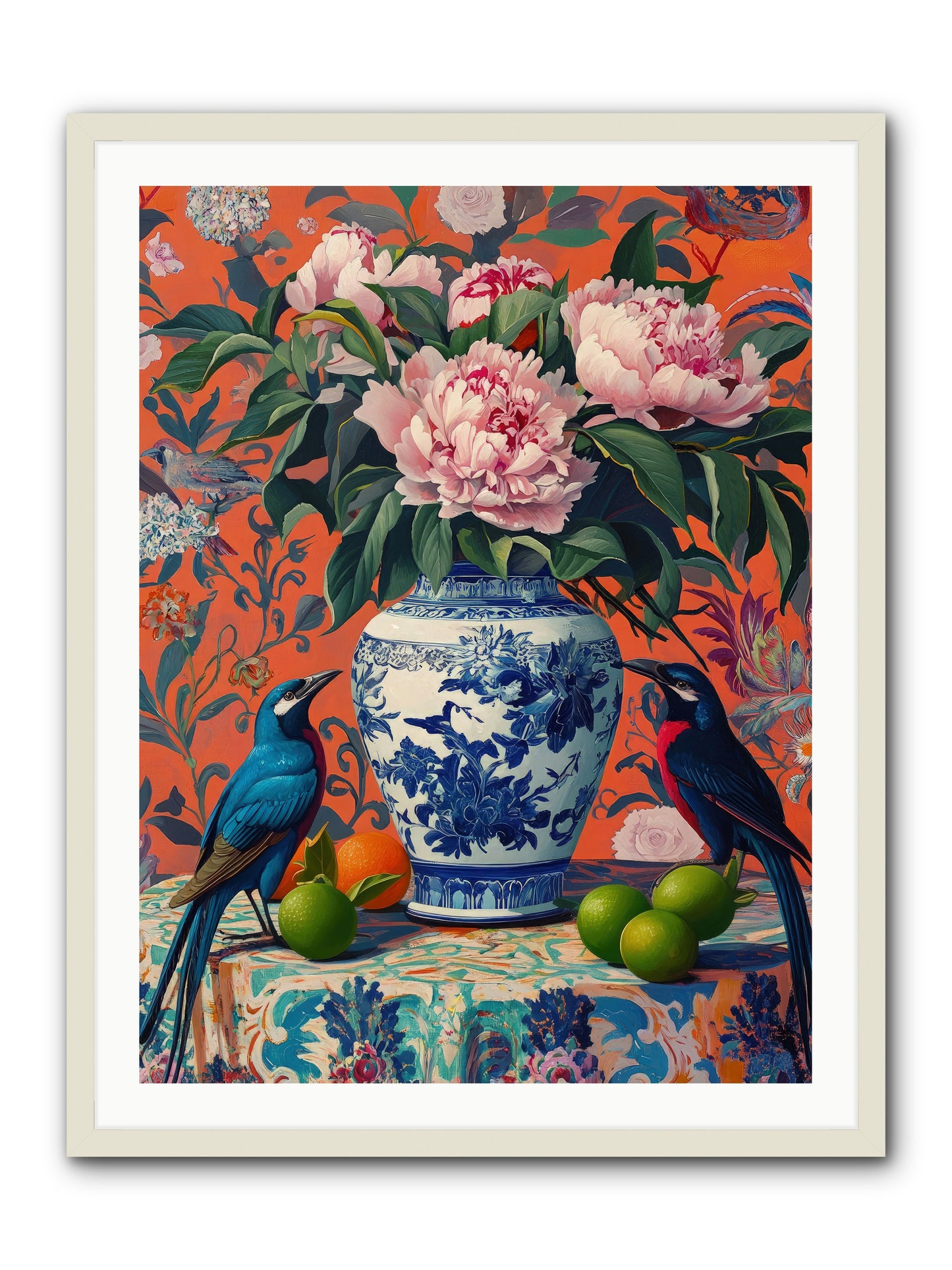 Opera Of Wild Songs -- Framed Print - White 30x40