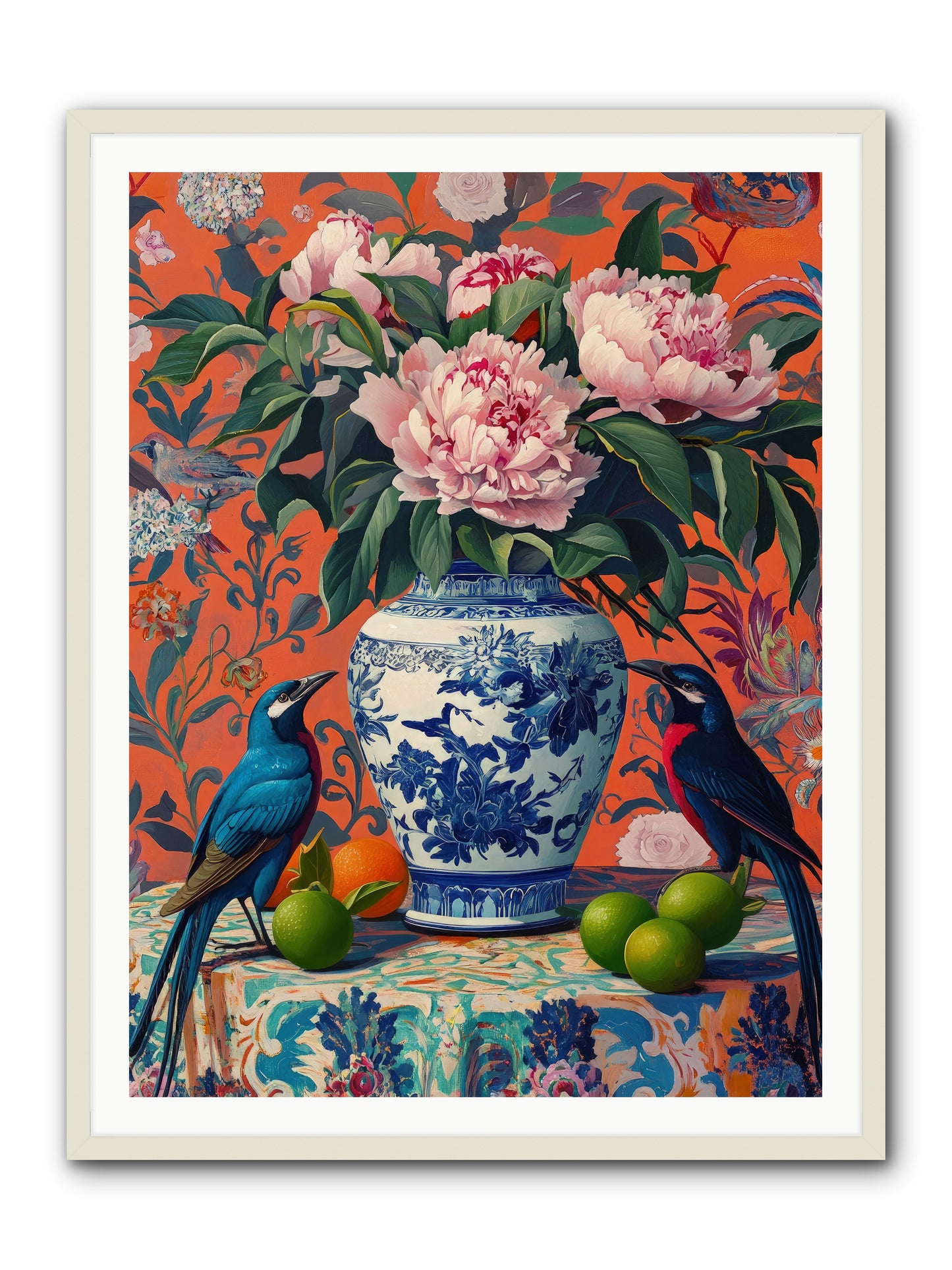 Opera Of Wild Songs -- Framed Print - White 36x48