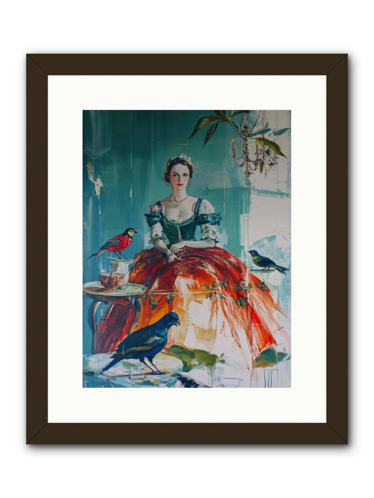 Ophelia Hawthorne-REZ -- Framed Print - Black 12x16