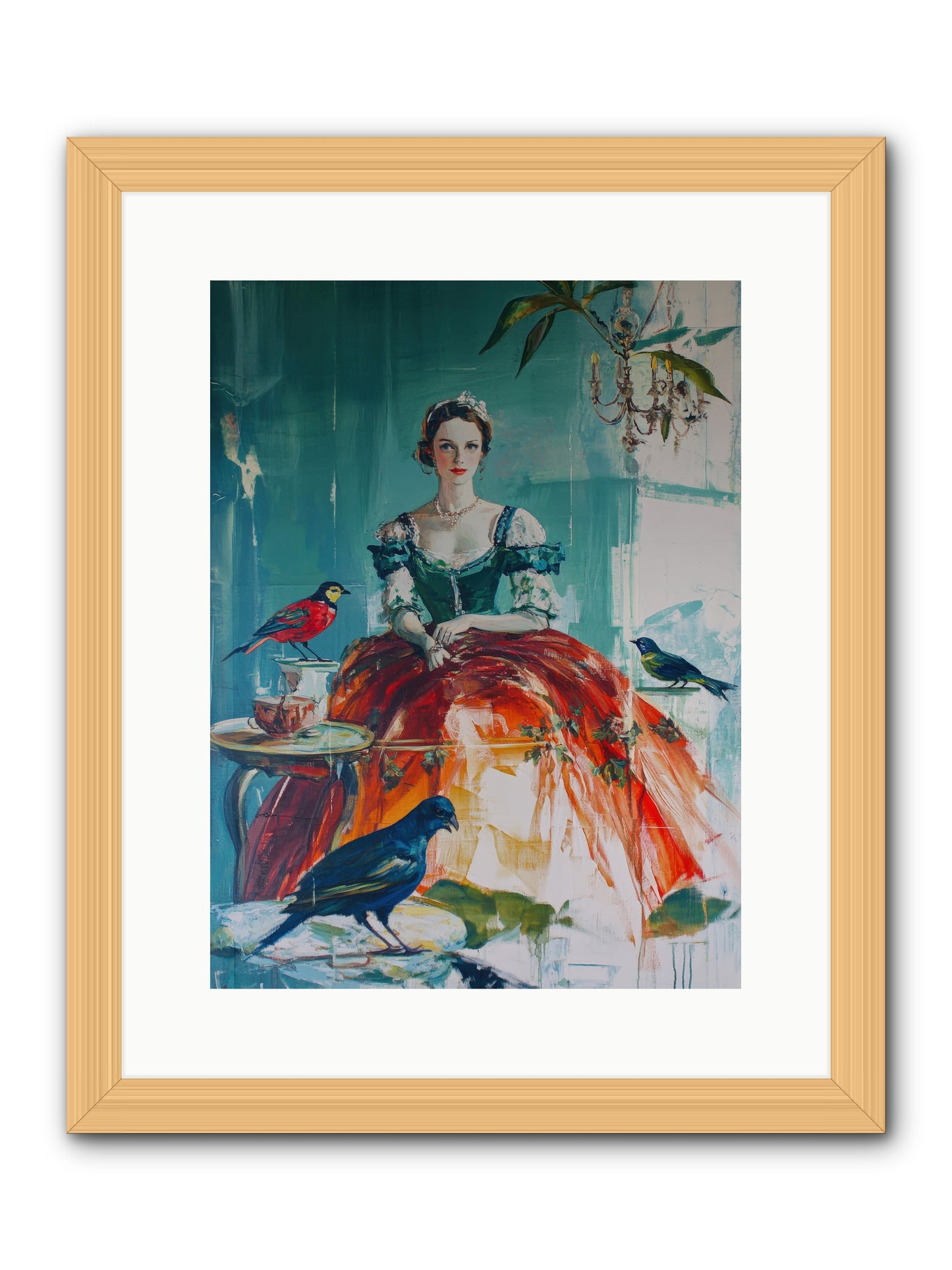 Ophelia Hawthorne-REZ -- Framed Print - Natural 12x16