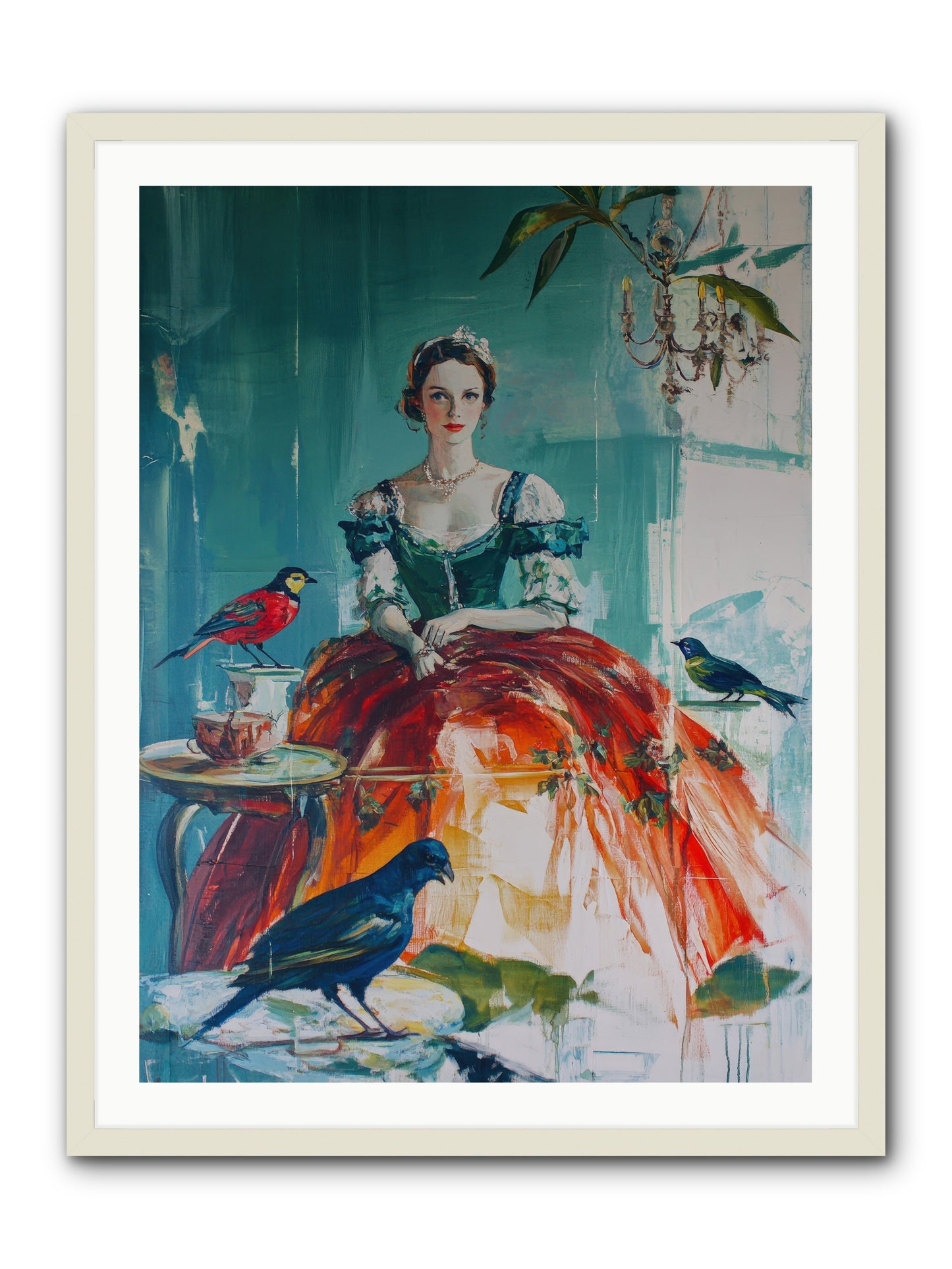 Ophelia Hawthorne-REZ -- Framed Print - White 30x40