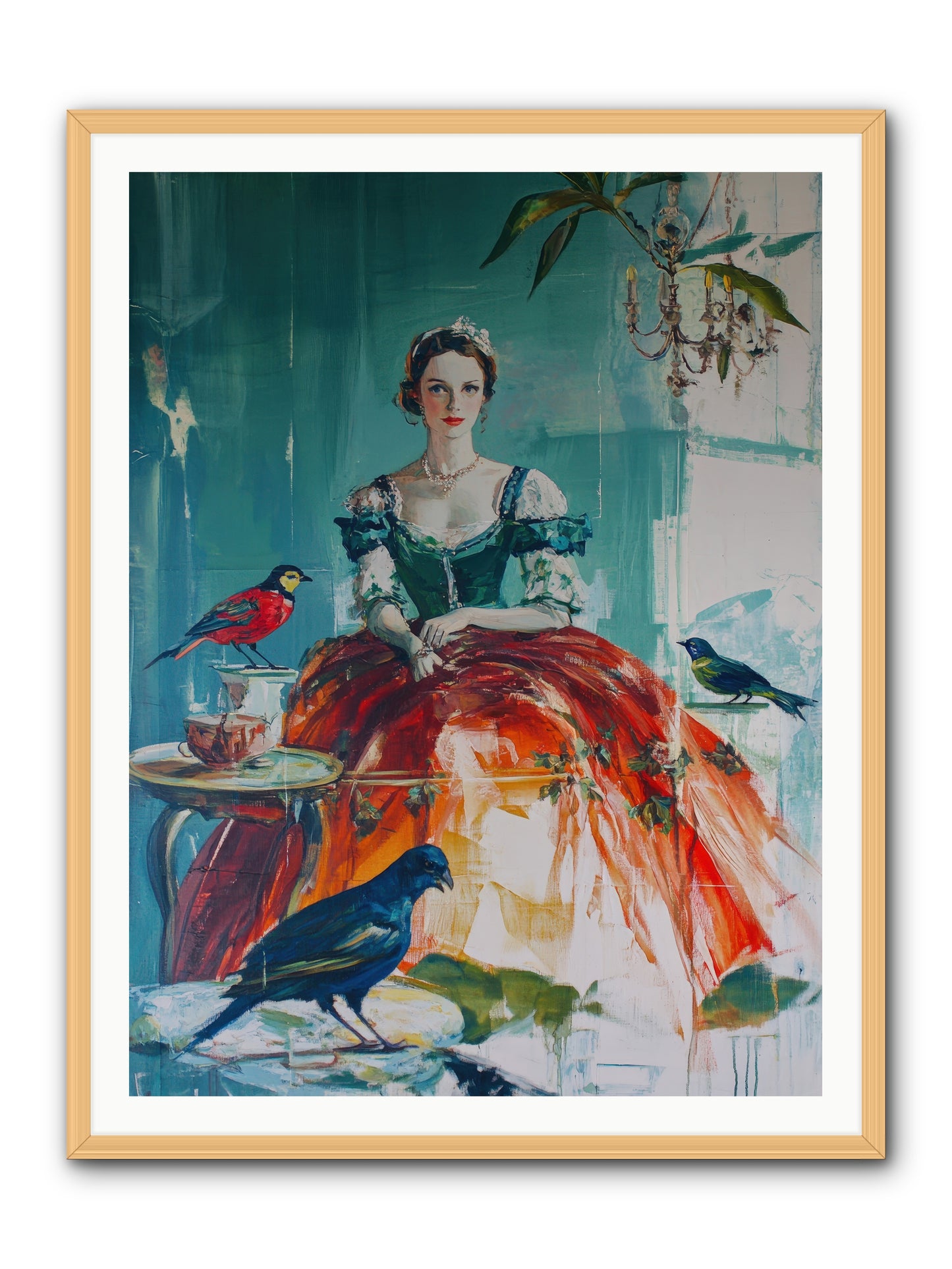 Ophelia Hawthorne-REZ -- Framed Print - Natural 36x48