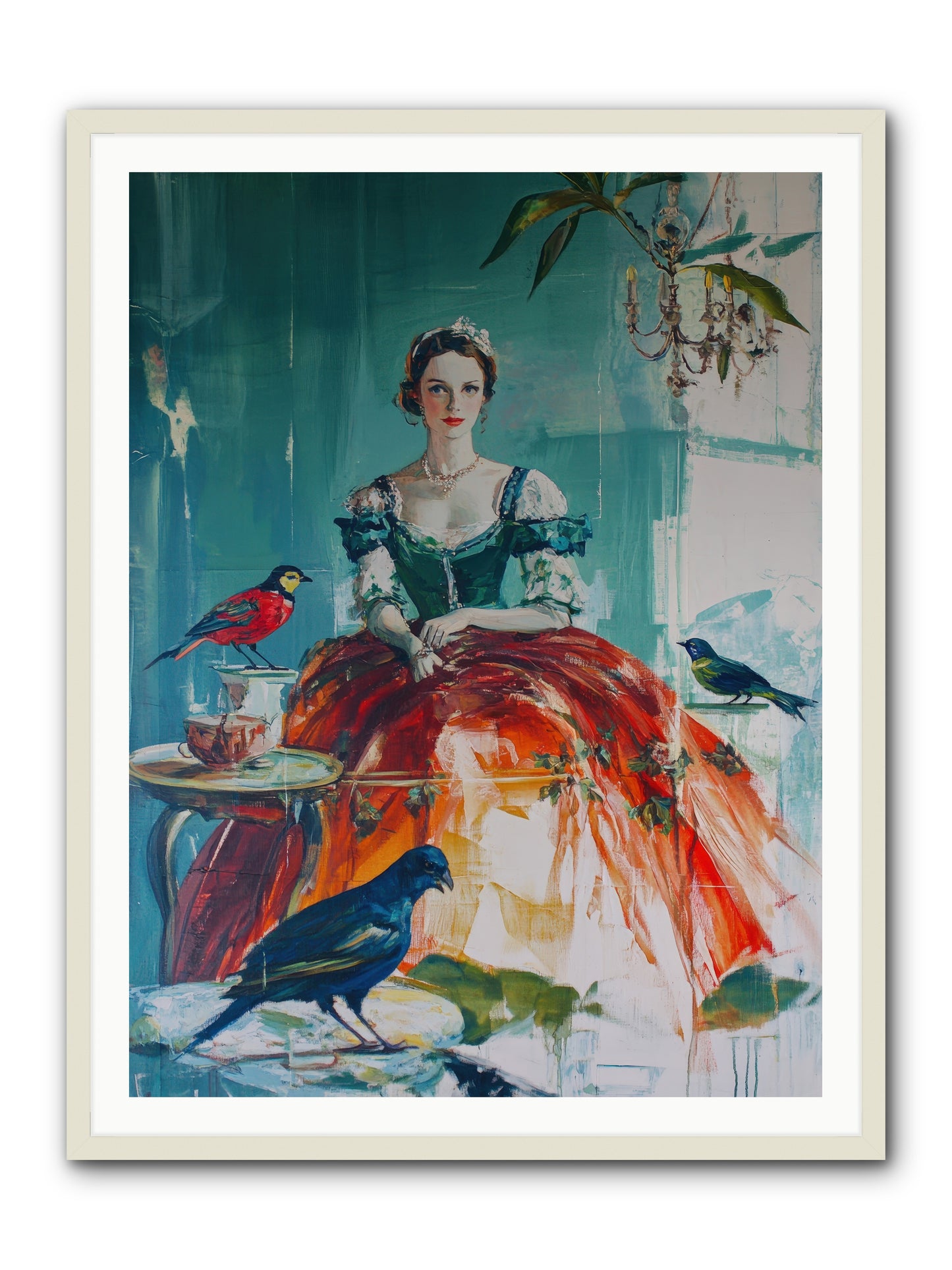 Ophelia Hawthorne-REZ -- Framed Print - White 36x48
