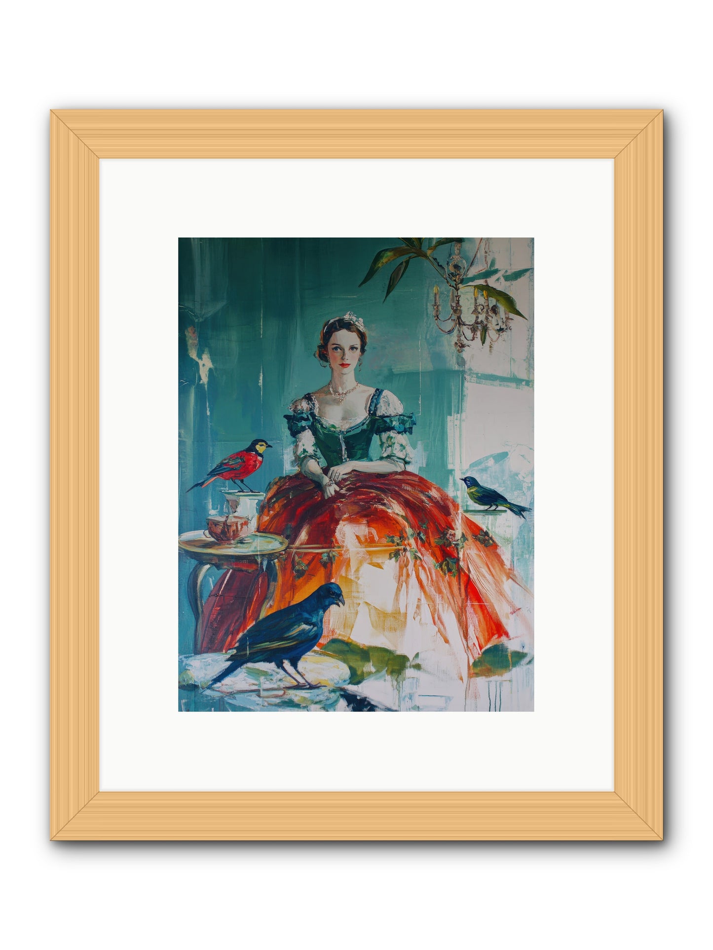 Ophelia Hawthorne-REZ -- Framed Print - Natural 9x12