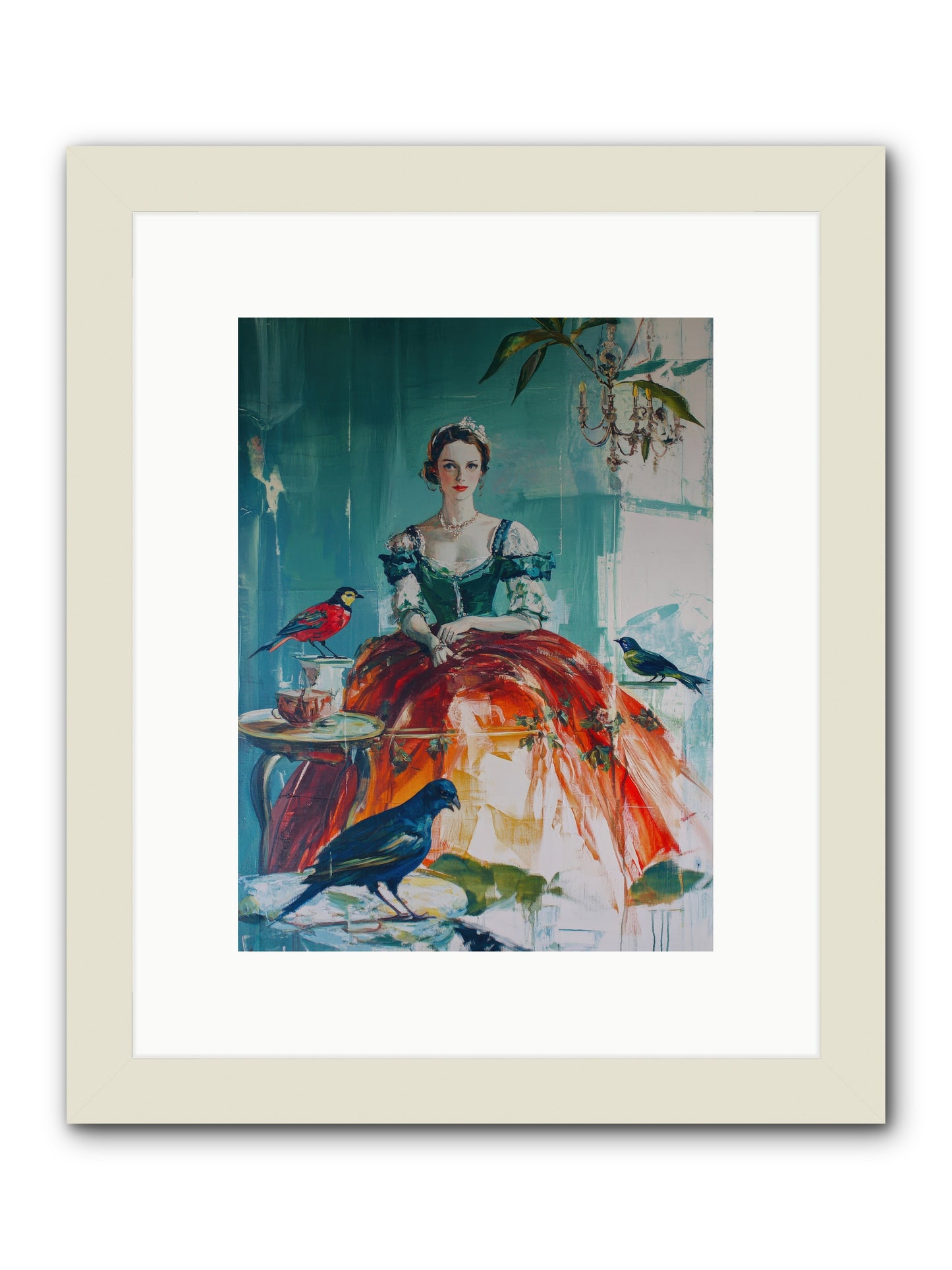 Ophelia Hawthorne-REZ -- Framed Print - White 9x12