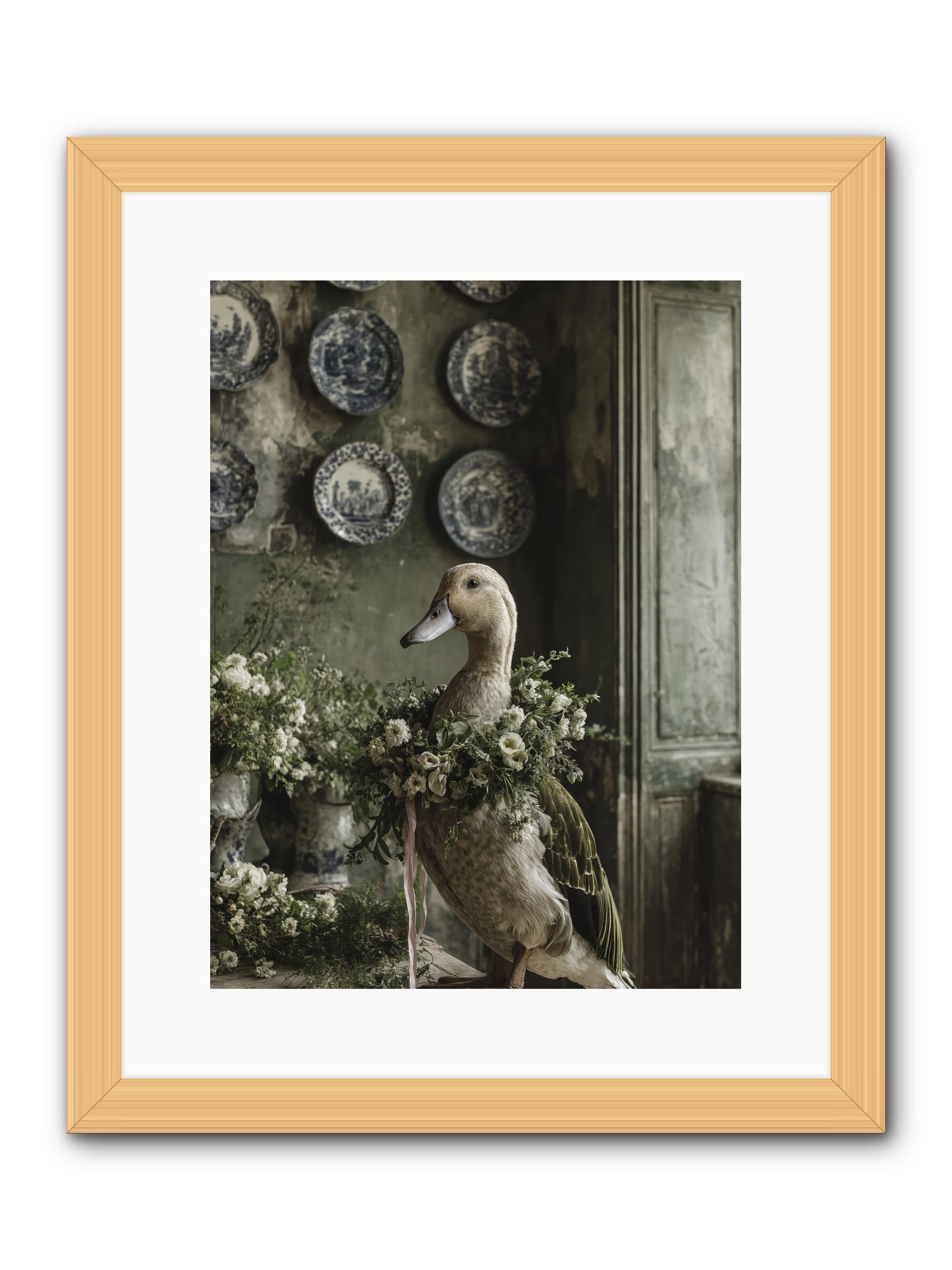 Ophellia -- Framed Print - Natural 12x16