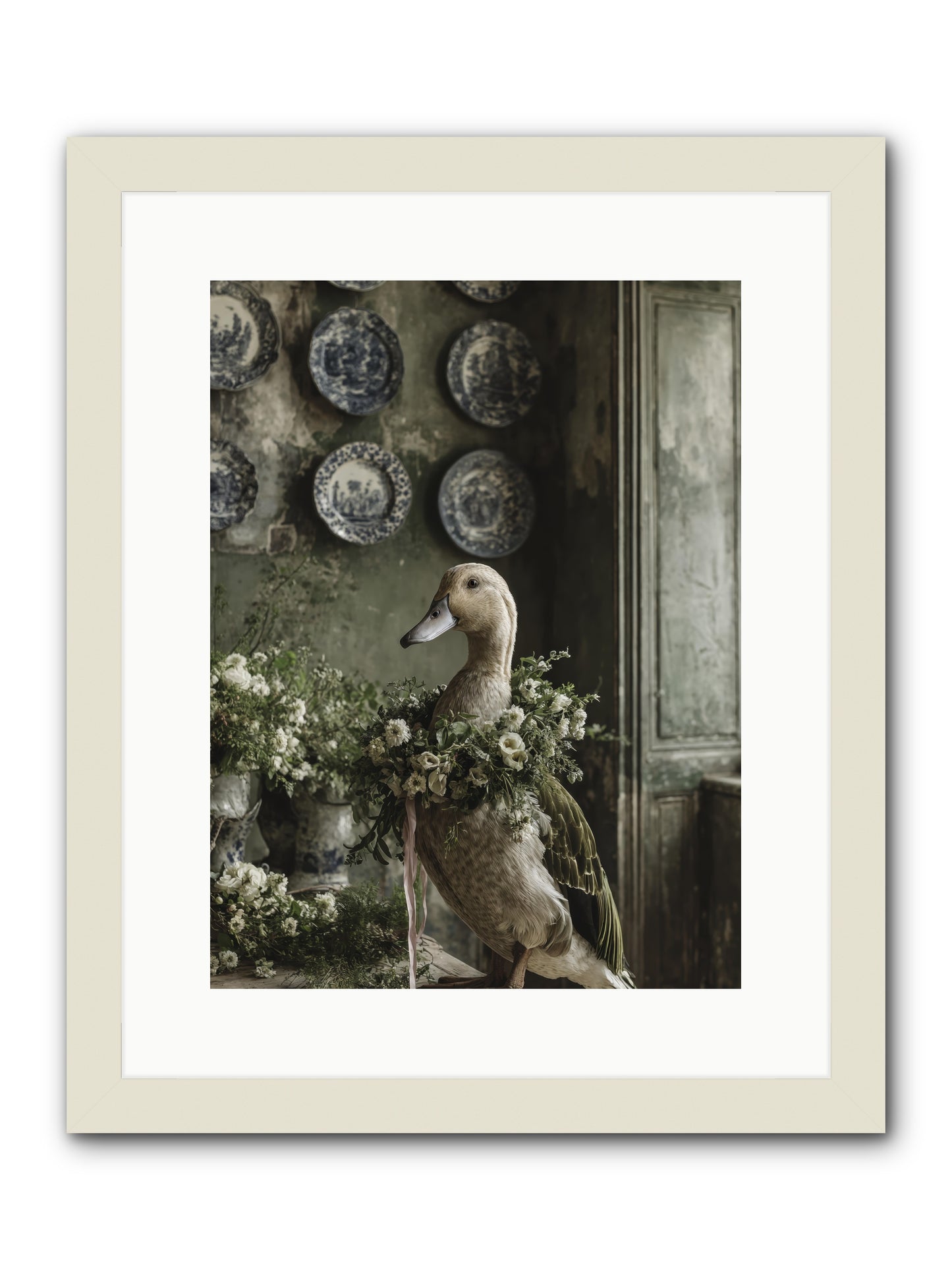 Ophellia -- Framed Print - White 12x16