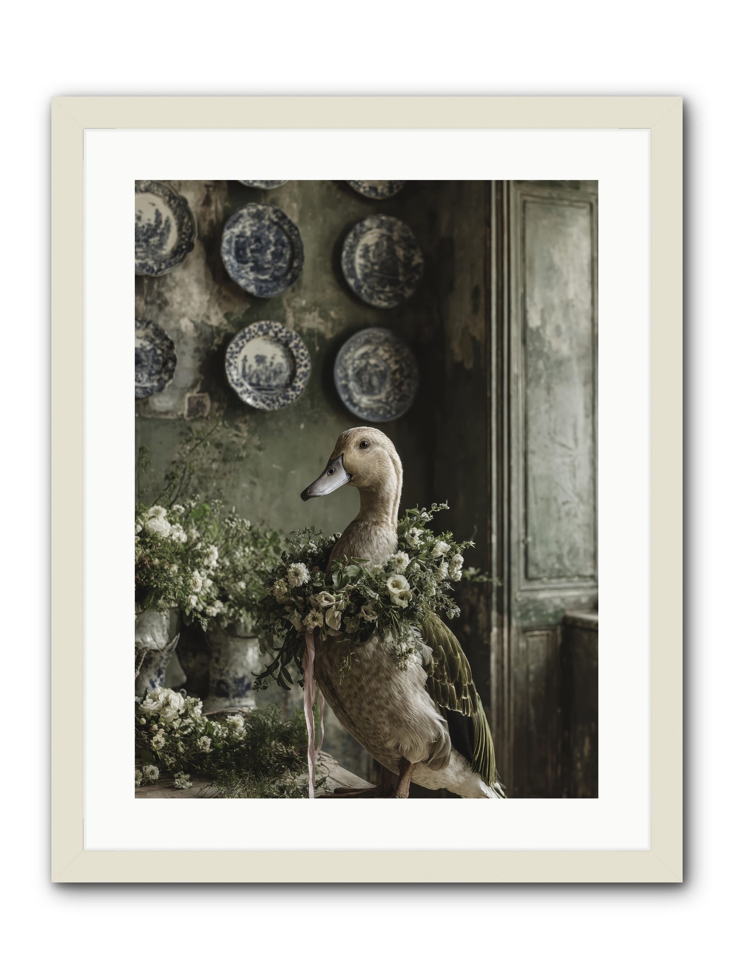 Ophellia -- Framed Print - White 18x24