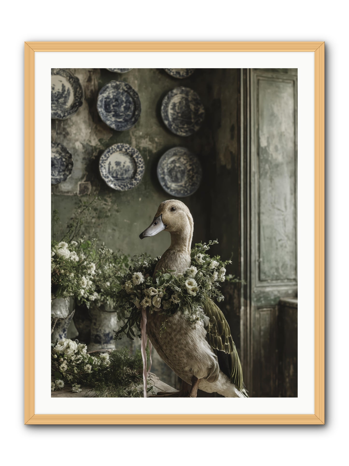 Ophellia -- Framed Print - Natural 30x40