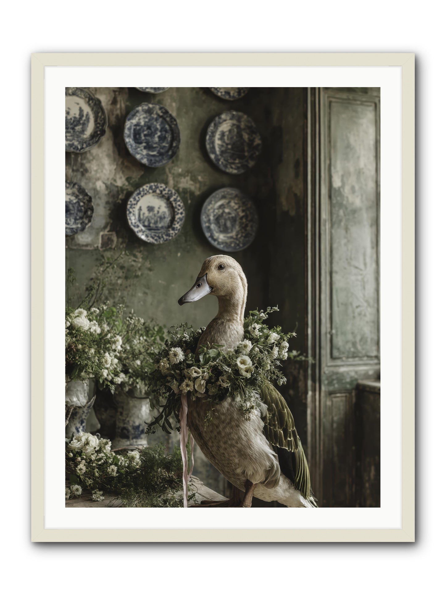 Ophellia -- Framed Print - White 30x40