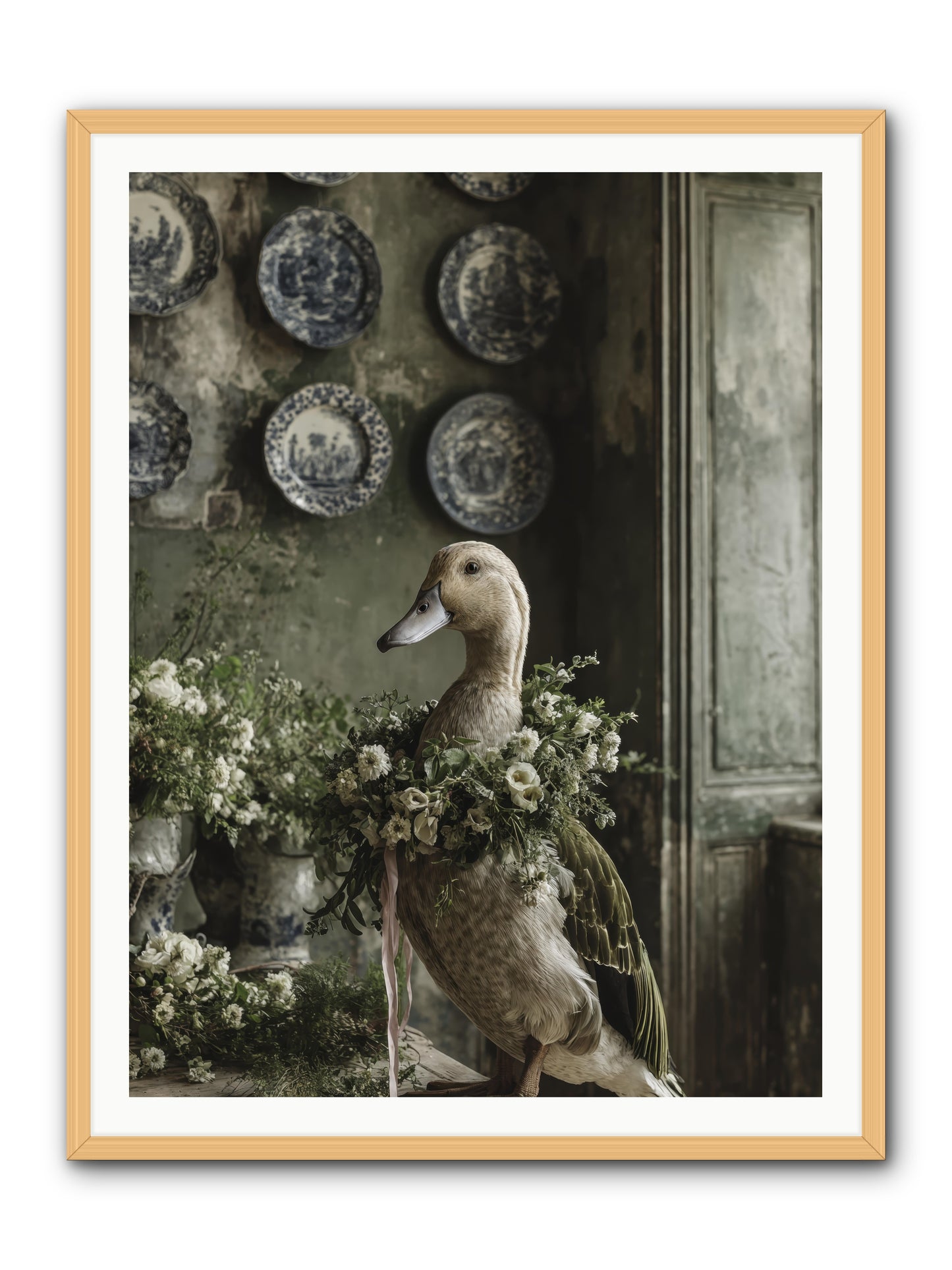 Ophellia -- Framed Print - Natural 36x48