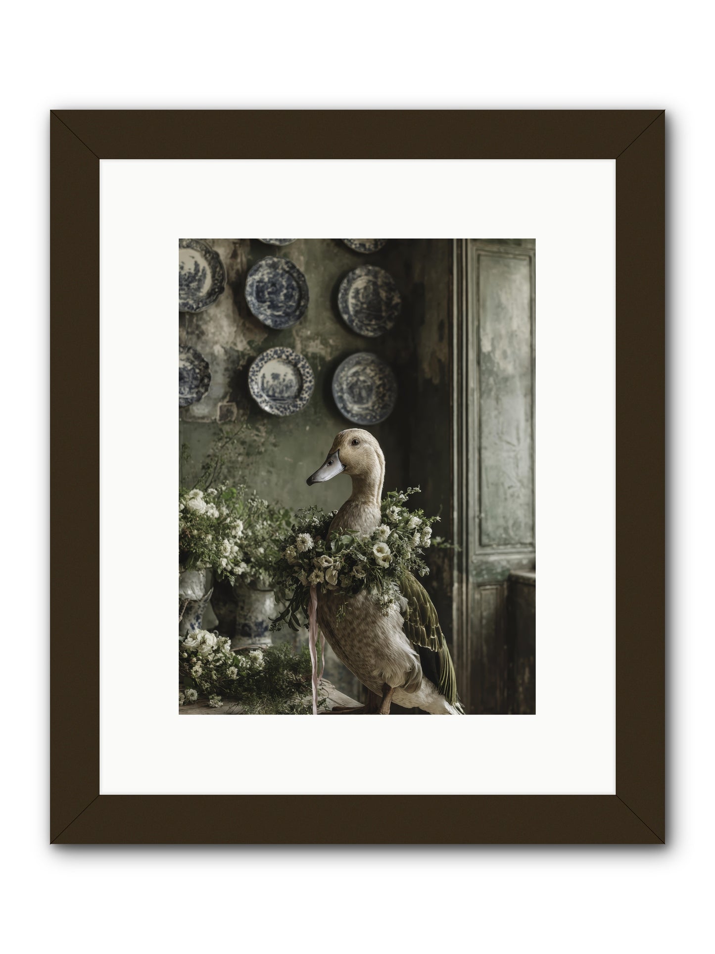 Ophellia -- Framed Print - Black 9x12