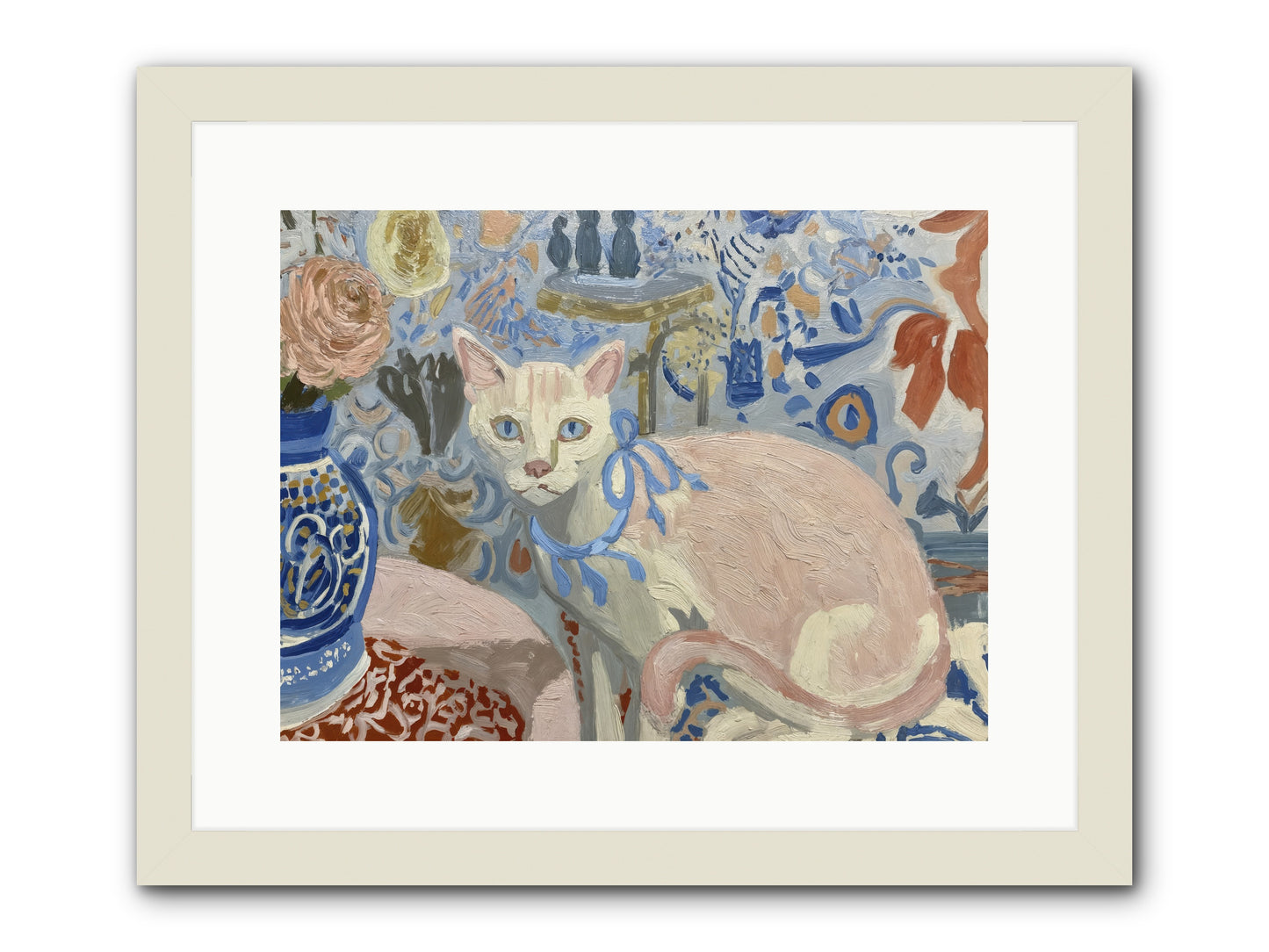 Opinions About Wallpaper -- Framed Print - White 16x12