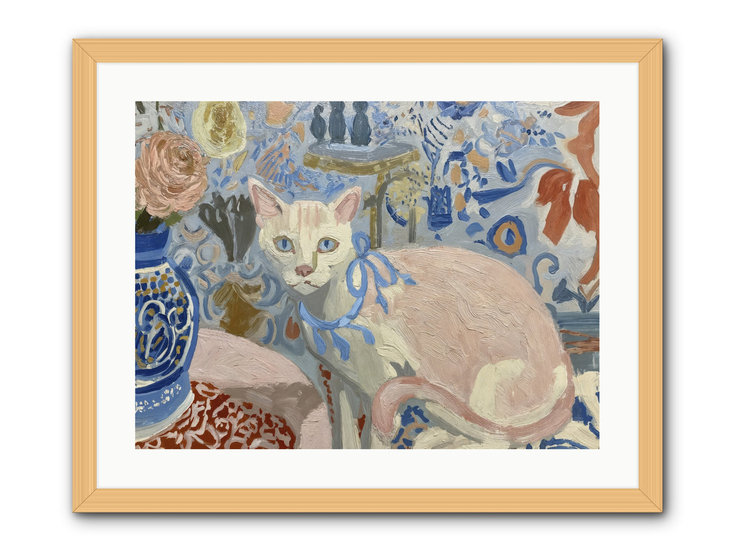 Opinions About Wallpaper -- Framed Print - Natural 24x18