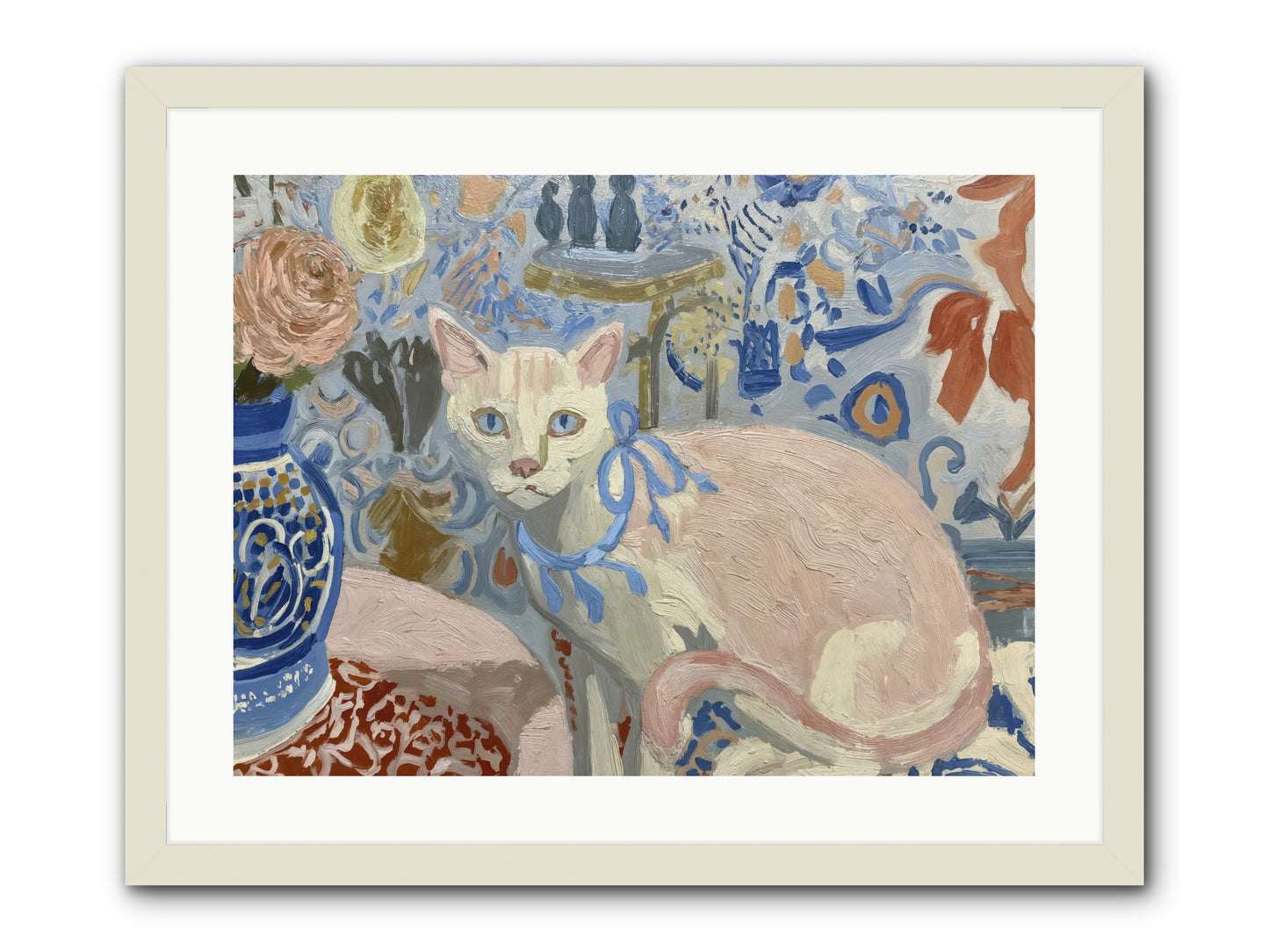 Opinions About Wallpaper -- Framed Print - White 24x18