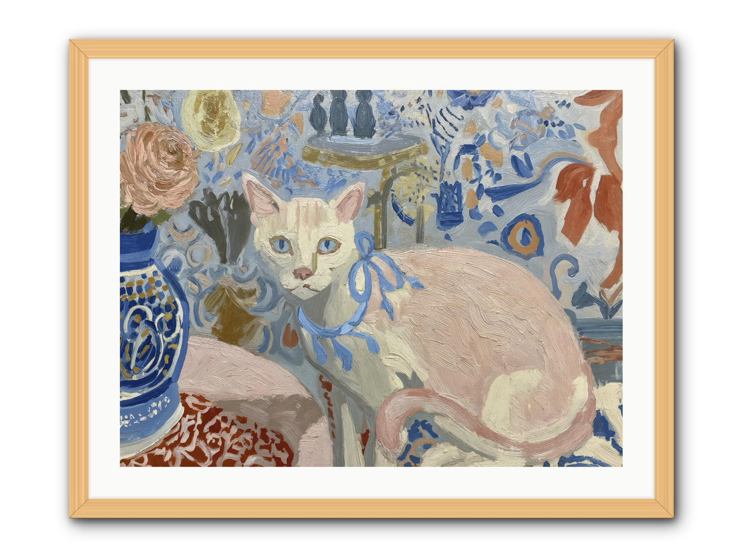 Opinions About Wallpaper -- Framed Print - Natural 32x24