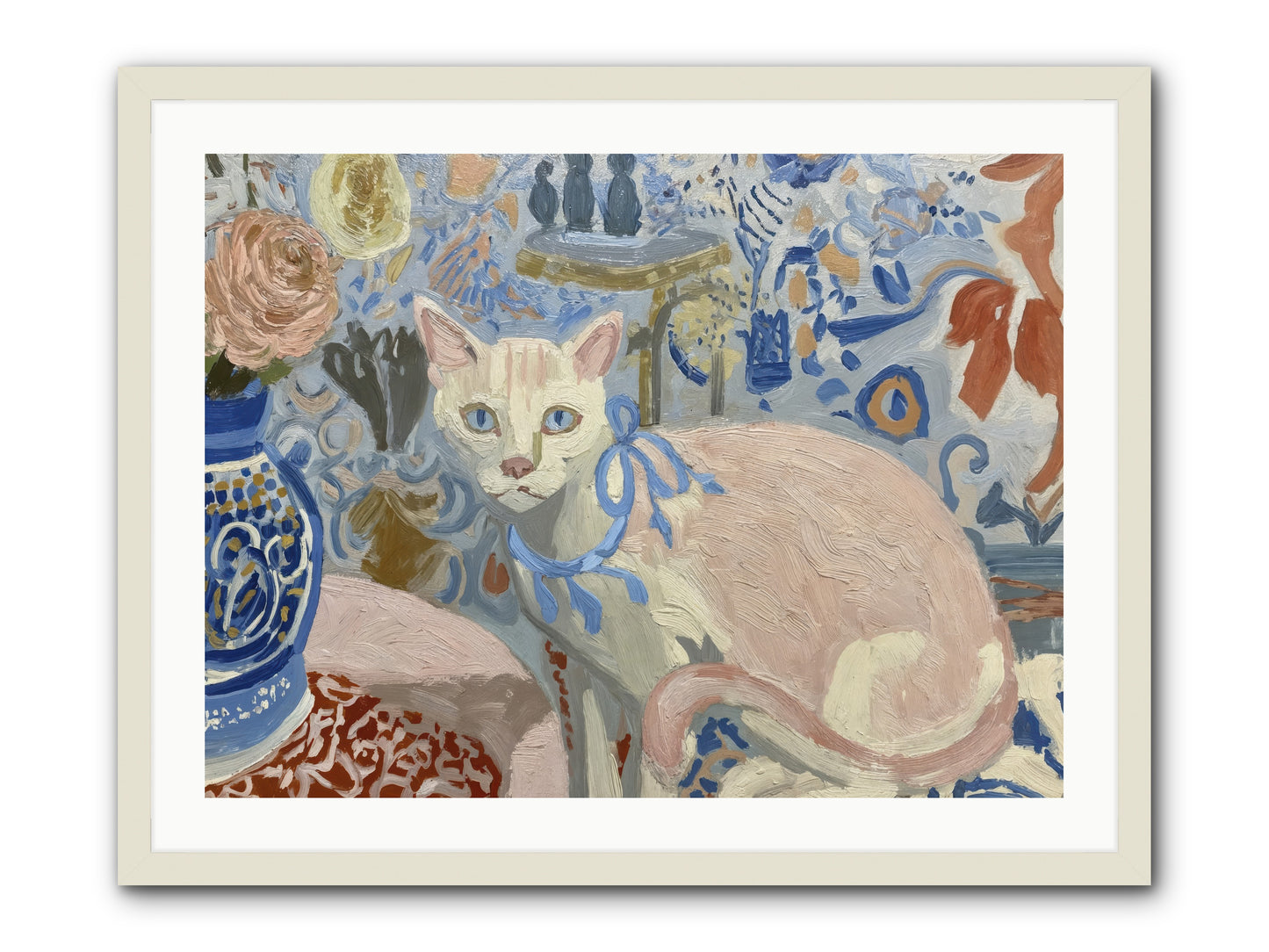 Opinions About Wallpaper -- Framed Print - White 32x24