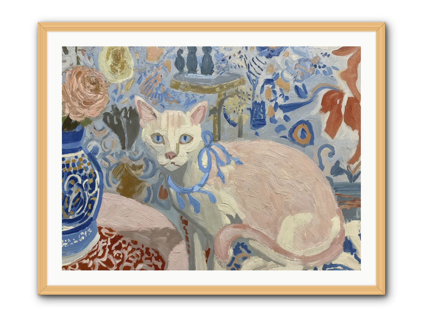 Opinions About Wallpaper -- Framed Print - Natural 40x30