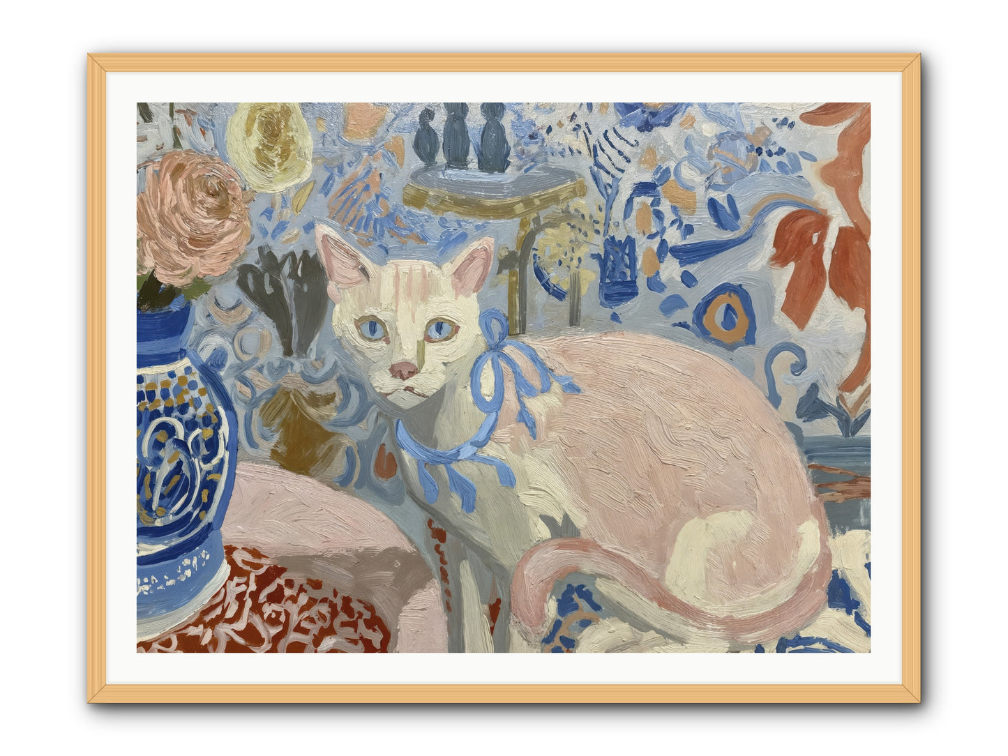 Opinions About Wallpaper -- Framed Print - Natural 48x36