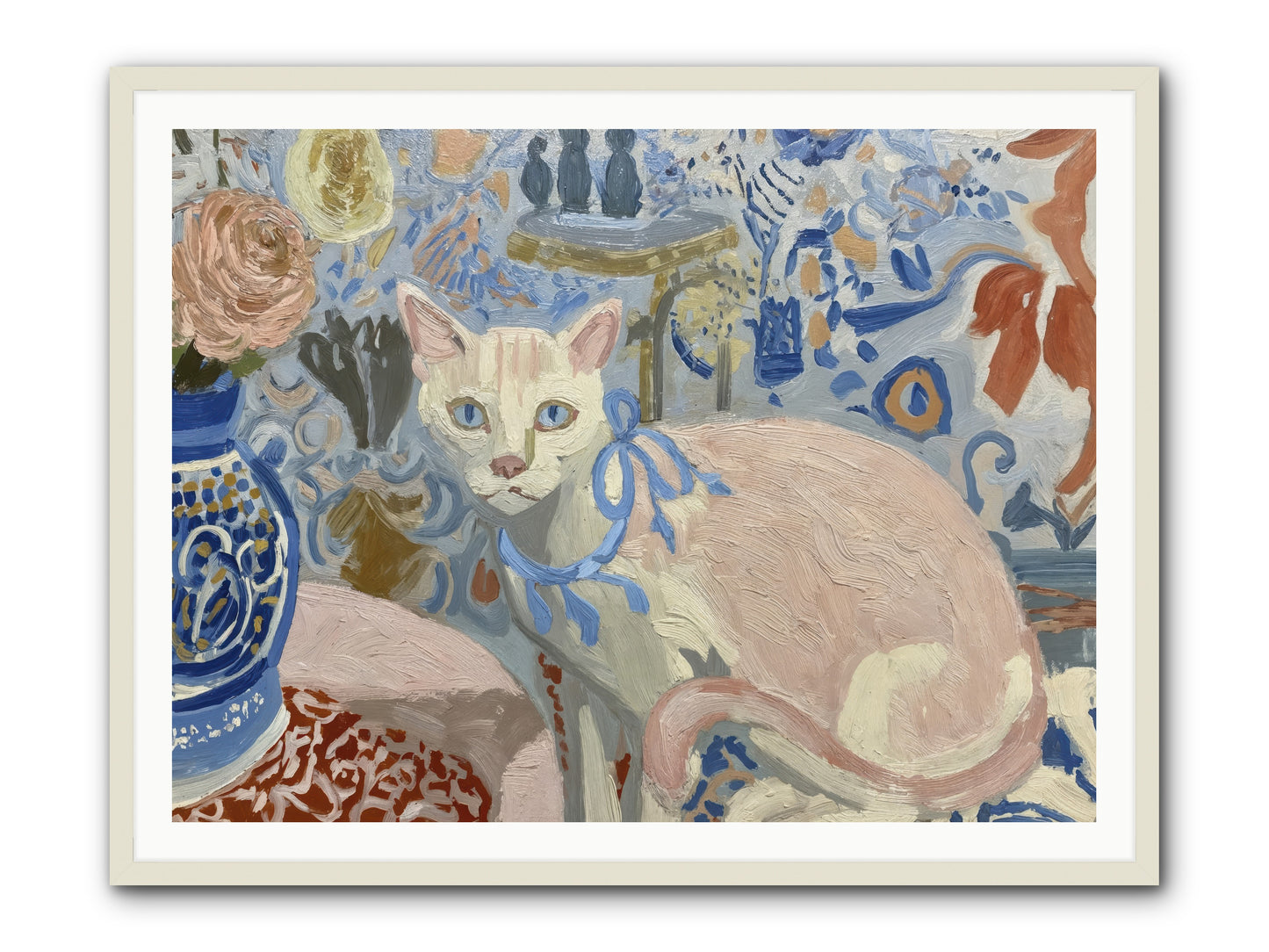 Opinions About Wallpaper -- Framed Print - White 48x36
