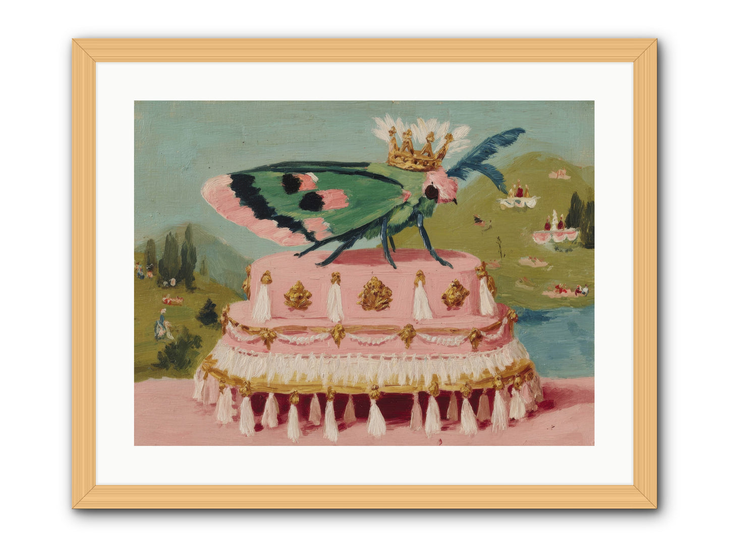 Opulent Miniatures -- Framed Print - Natural 24x18