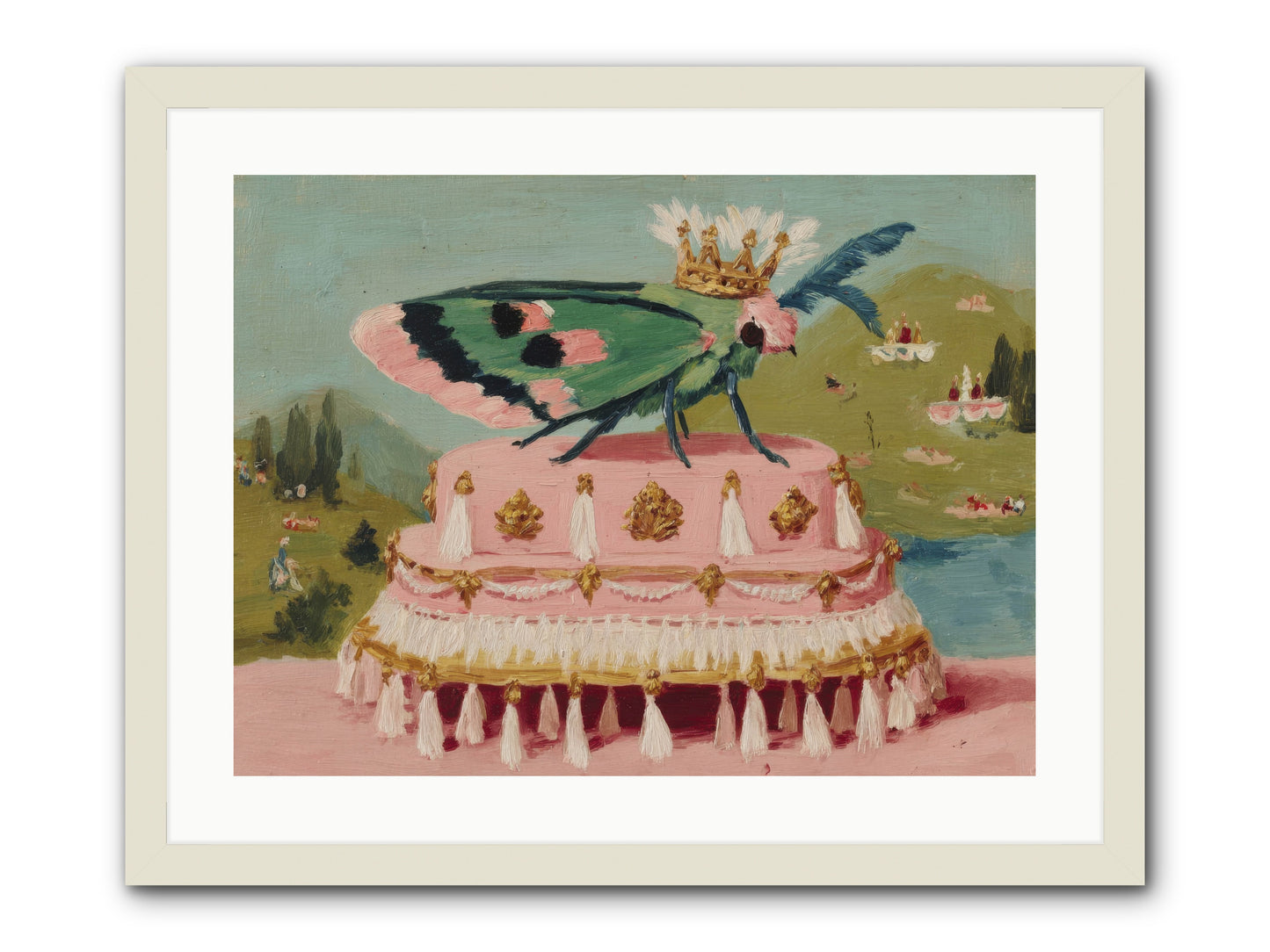 Opulent Miniatures -- Framed Print - White 24x18