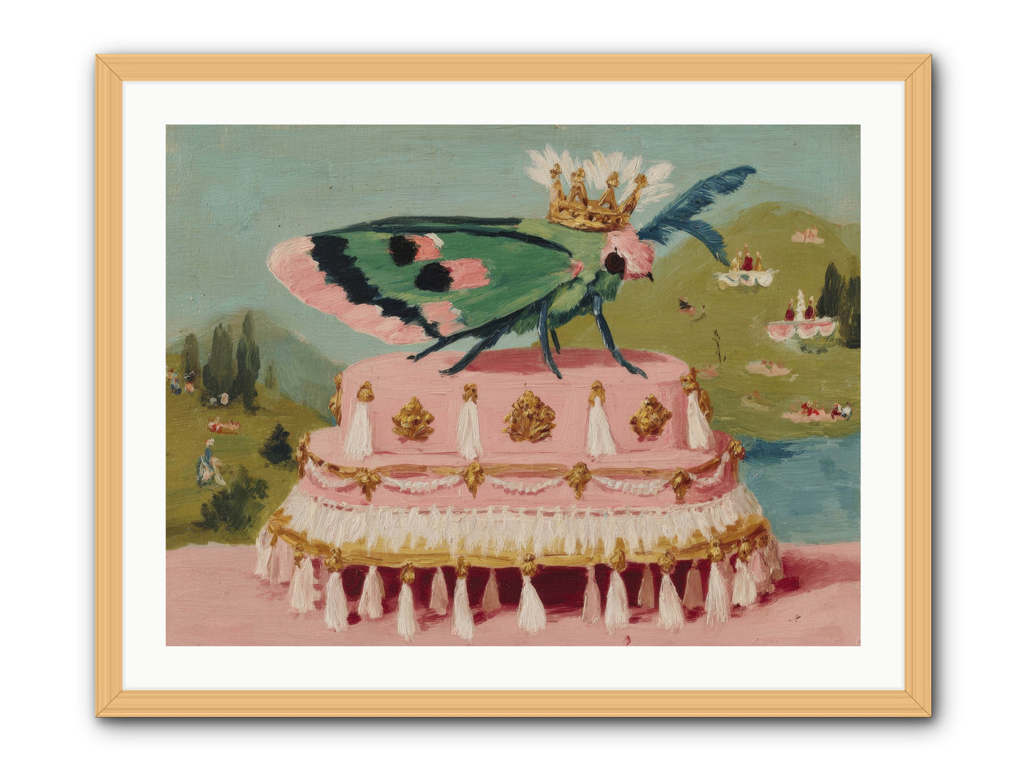 Opulent Miniatures -- Framed Print - Natural 32x24