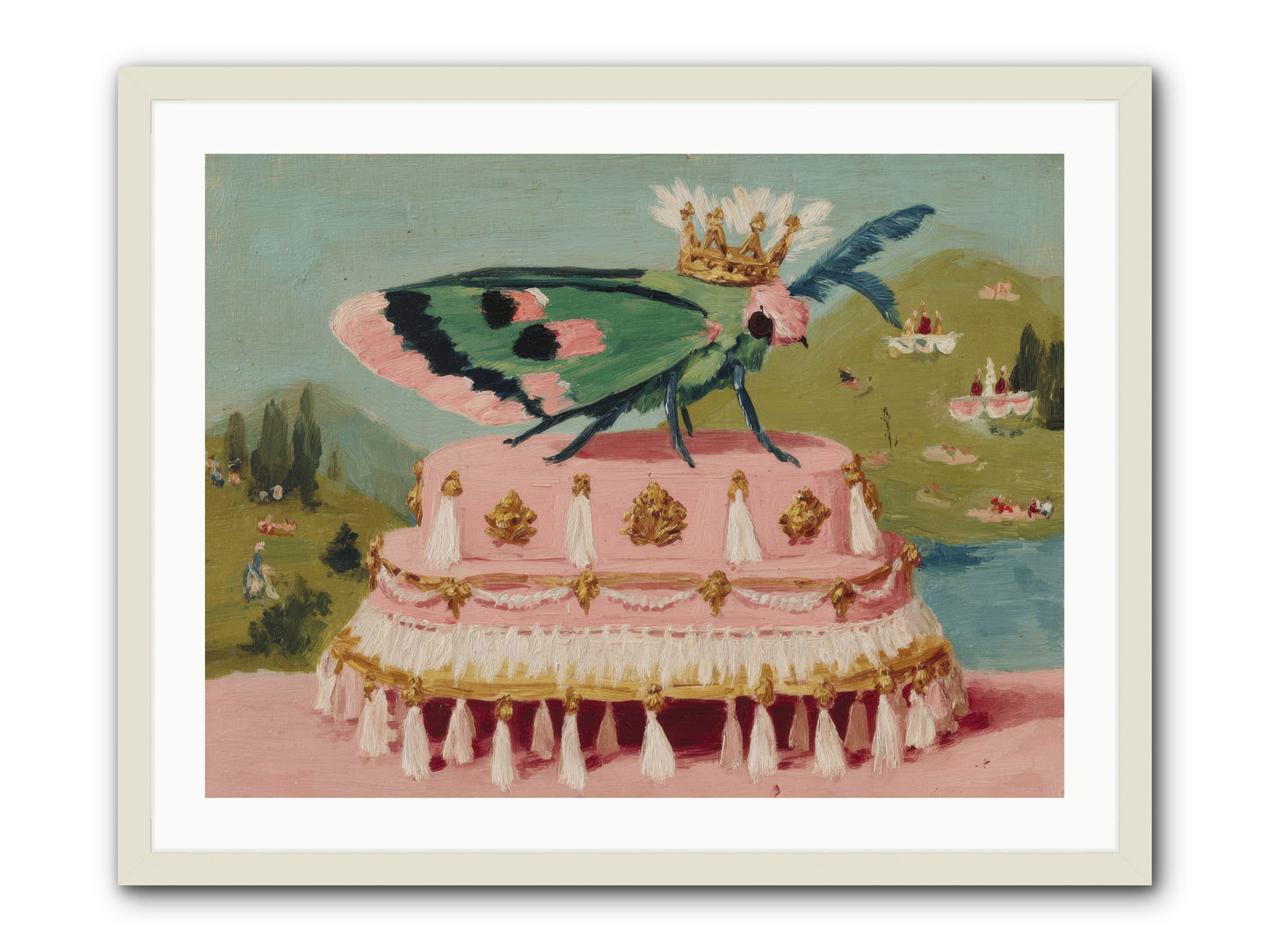 Opulent Miniatures -- Framed Print - White 32x24