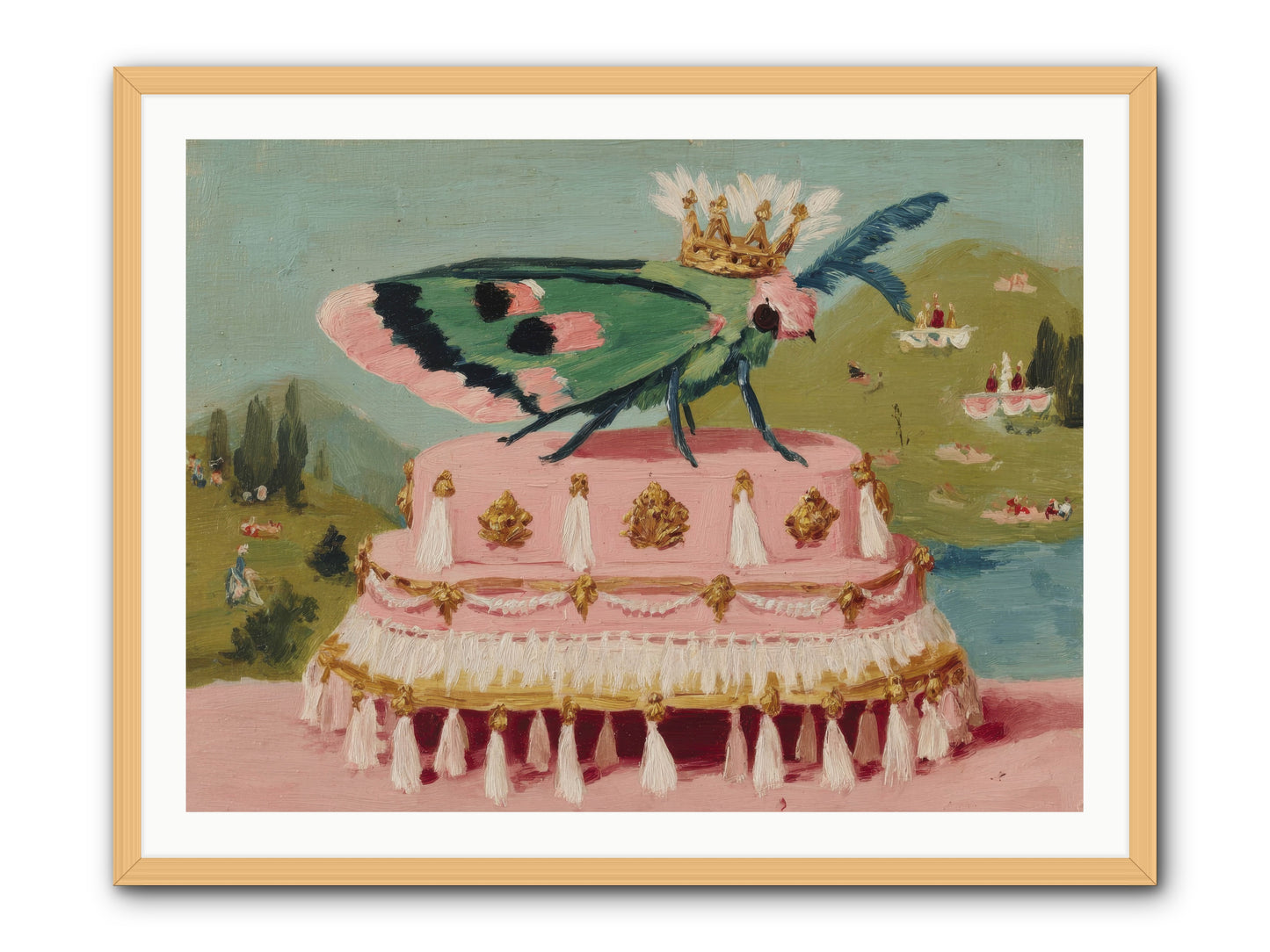 Opulent Miniatures -- Framed Print - Natural 40x30