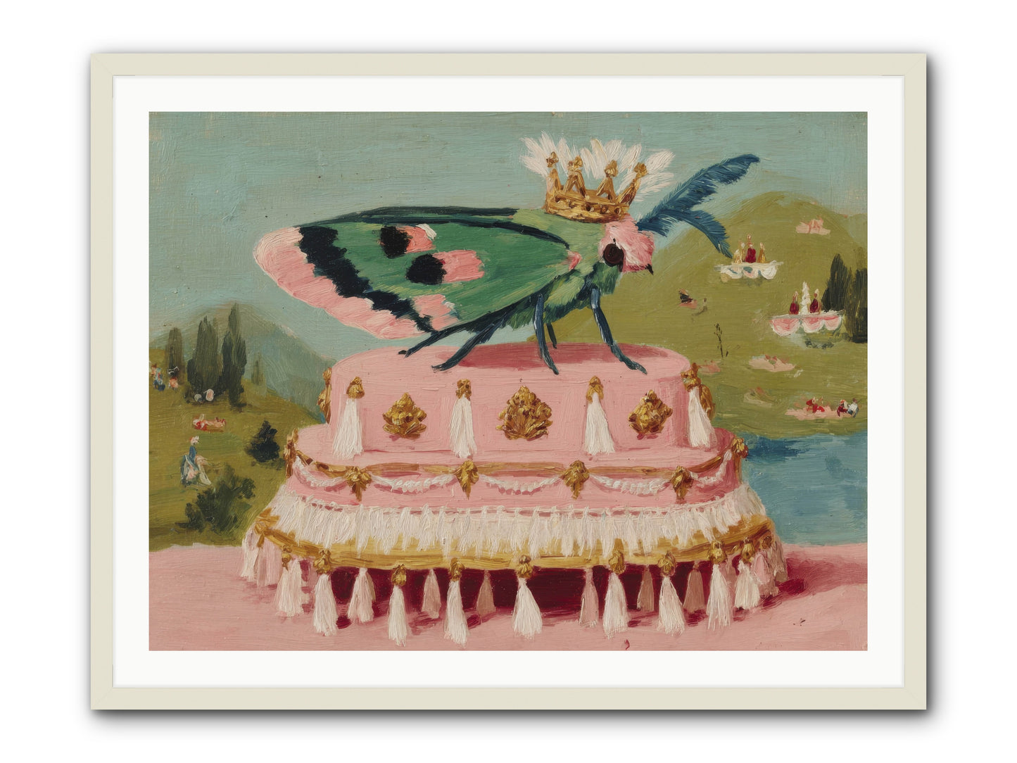 Opulent Miniatures -- Framed Print - White 40x30