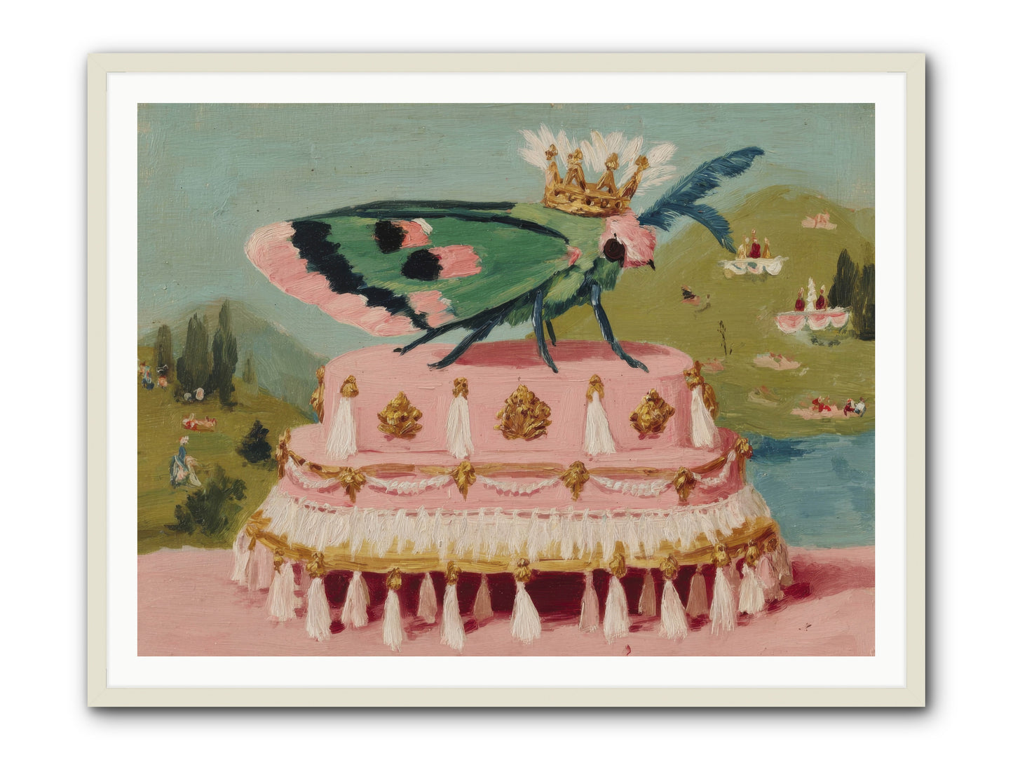 Opulent Miniatures -- Framed Print - White 48x36