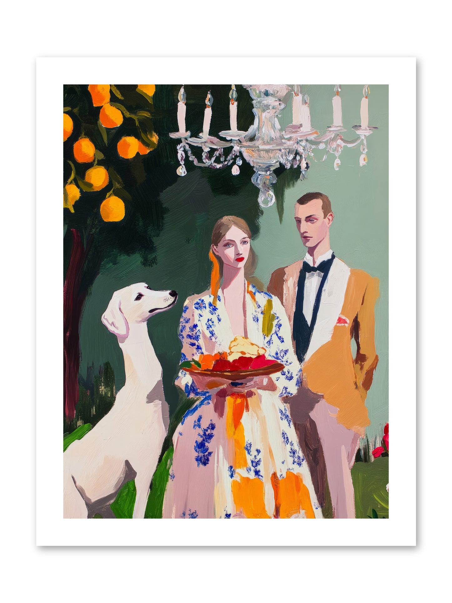 Orange Blossom BallRez2 -- Loose Canvas Print 12x16