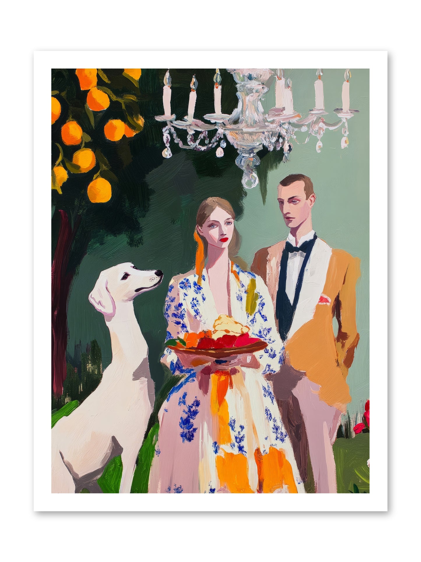 Orange Blossom BallRez2 -- Paper Print 18x24