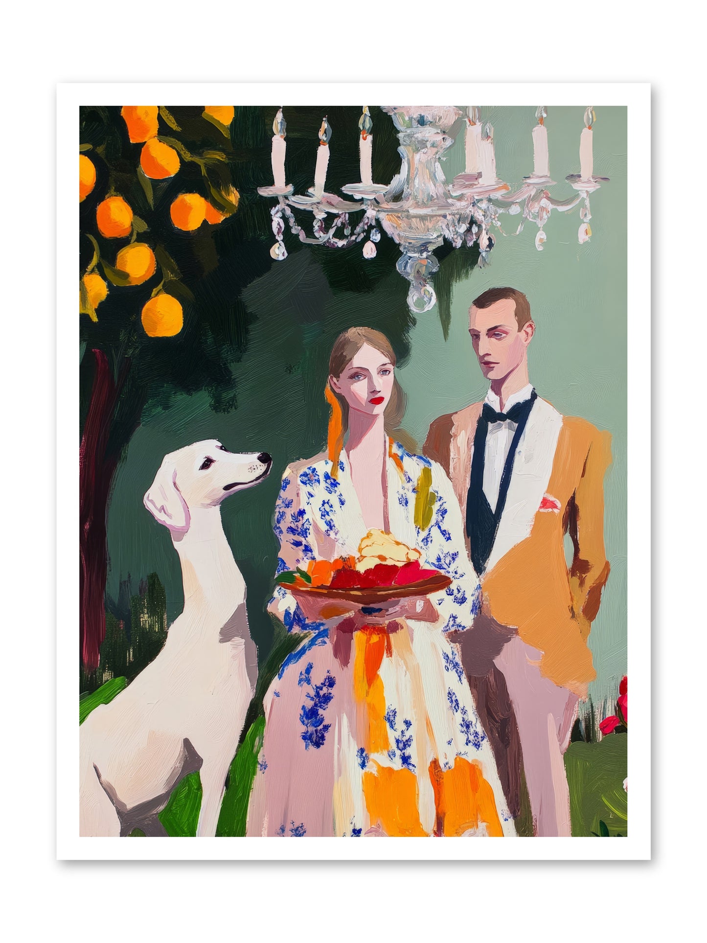 Orange Blossom BallRez2 -- Paper Print 24x32