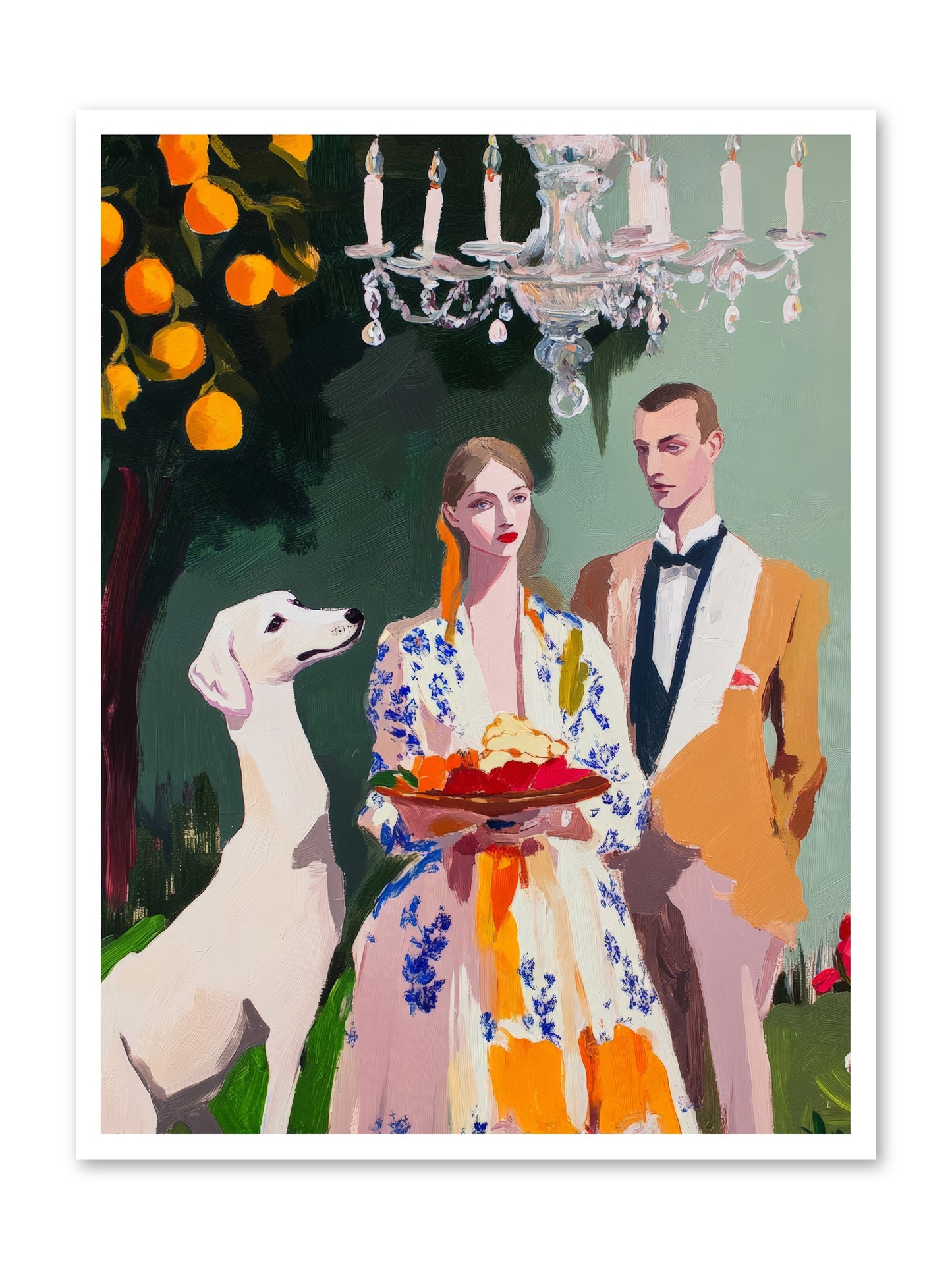 Orange Blossom BallRez2 -- Paper Print 30x40