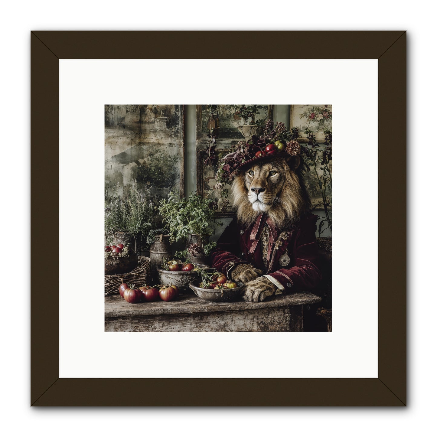 Orchard Afternoon -- Framed Print - Black 10x10
