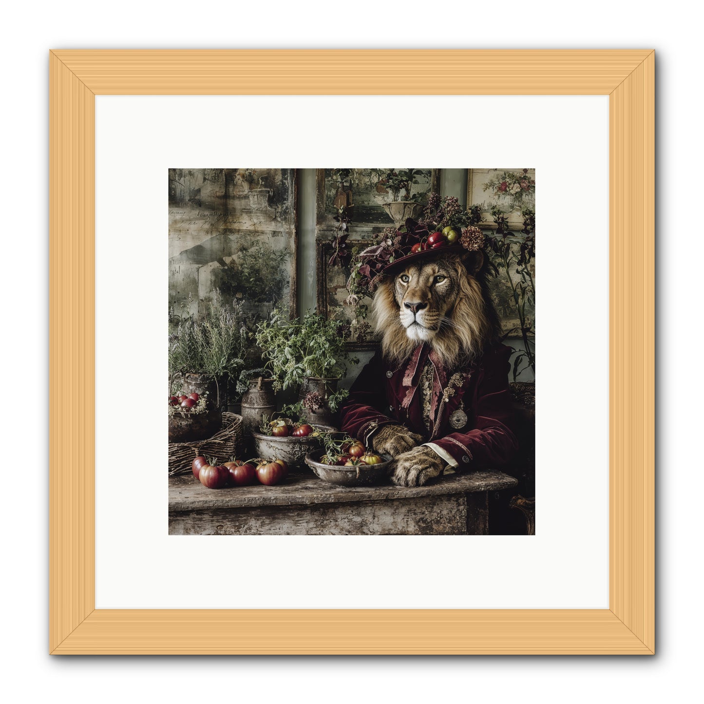 Orchard Afternoon -- Framed Print - Natural 10x10