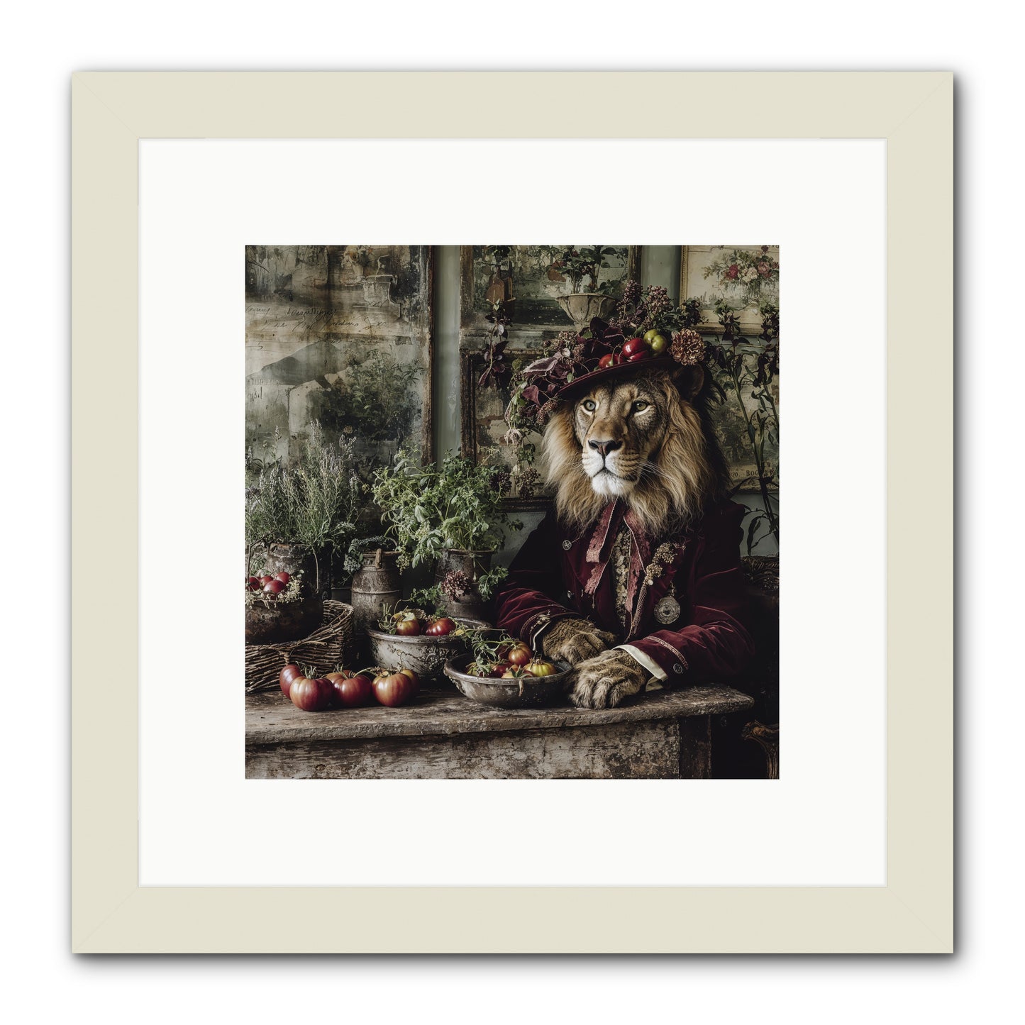 Orchard Afternoon -- Framed Print - White 10x10