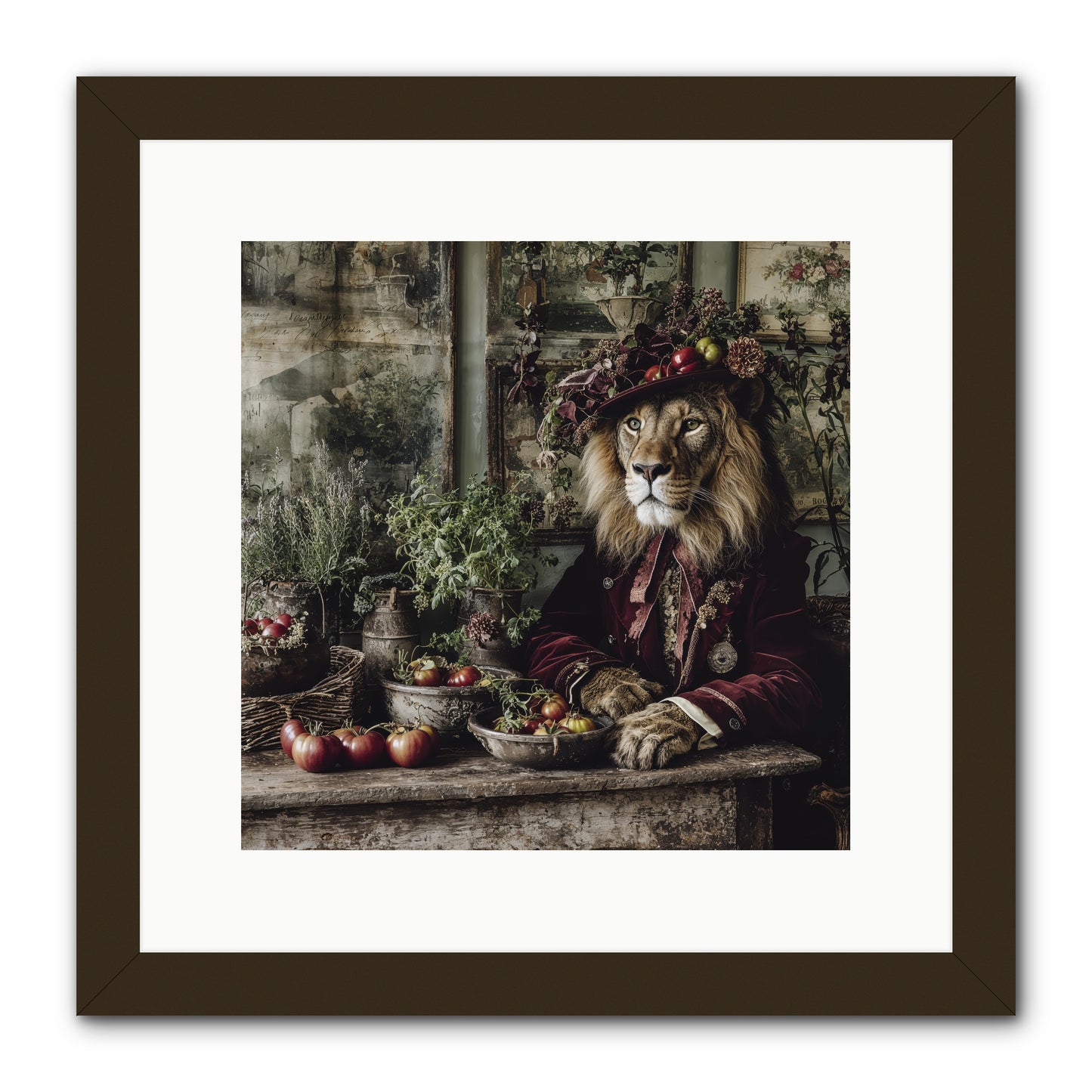Orchard Afternoon -- Framed Print - Black 12x12