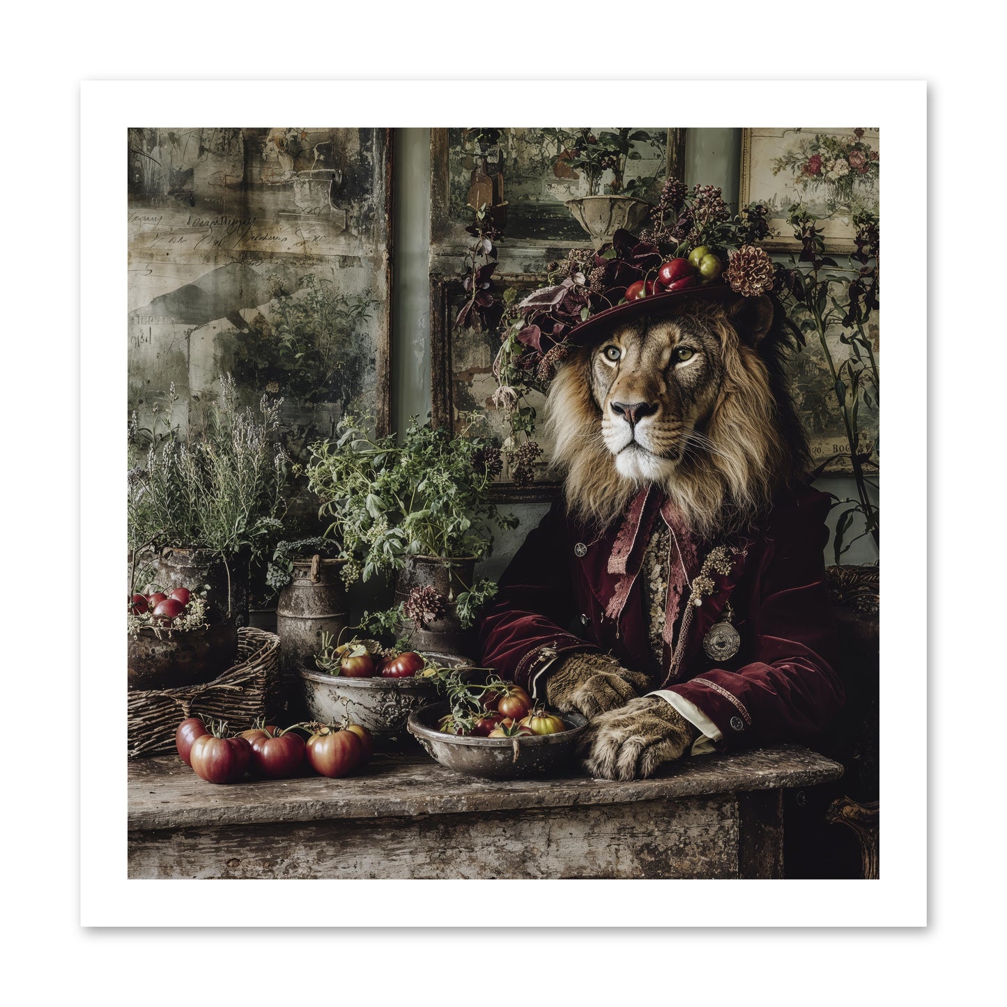 Orchard Afternoon -- Loose Canvas Print 16x16