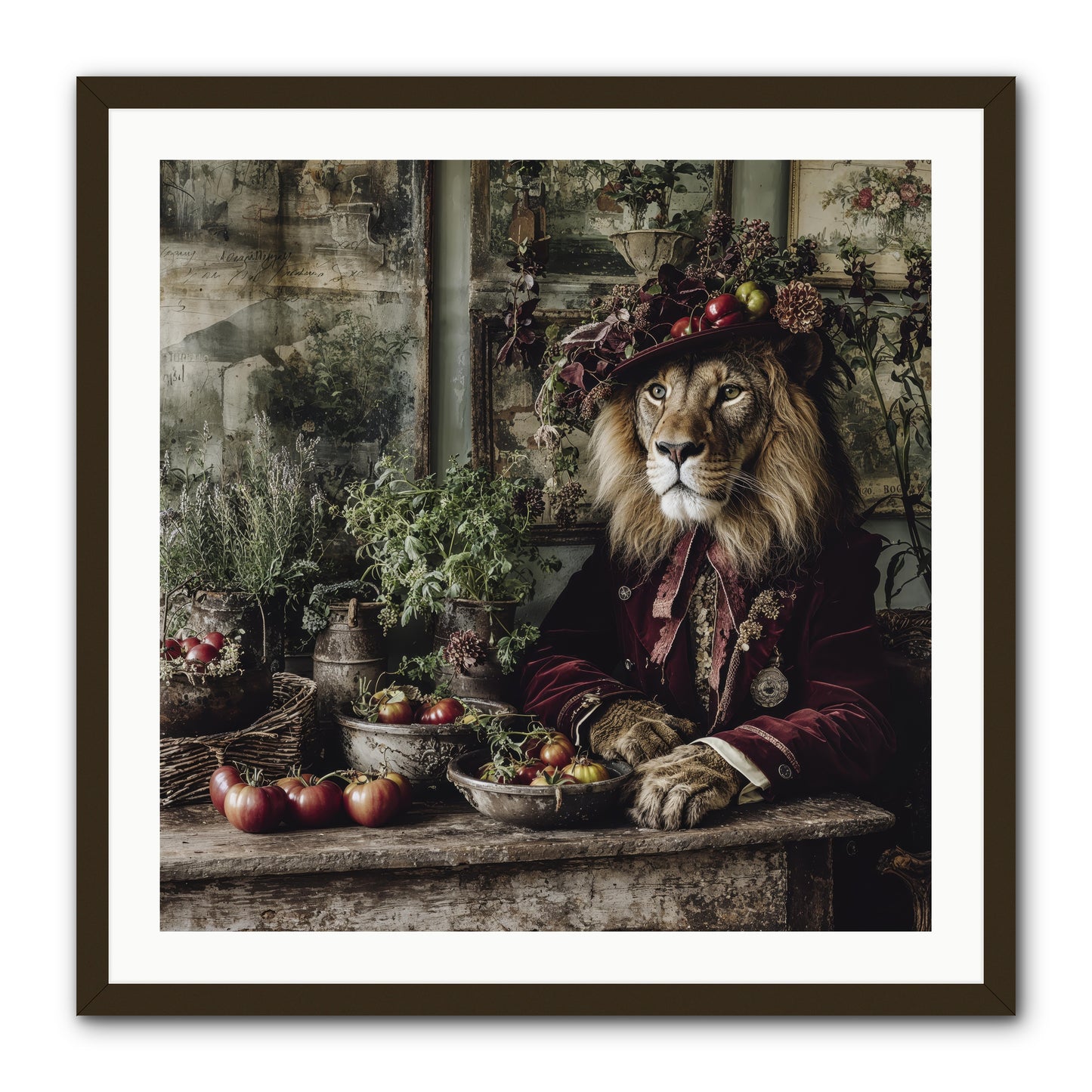 Orchard Afternoon -- Framed Print - Black 30x30
