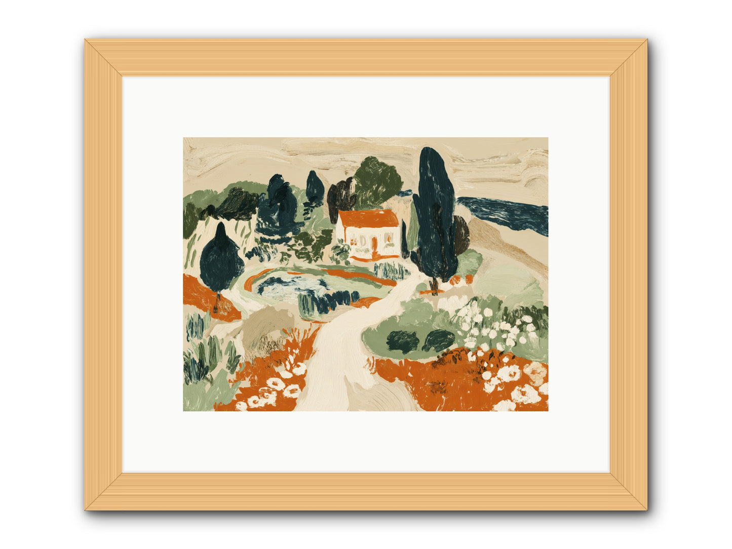 Orchard Logic -- Framed Print - Natural 12x9