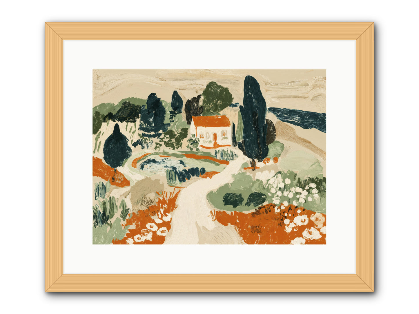 Orchard Logic -- Framed Print - Natural 16x12
