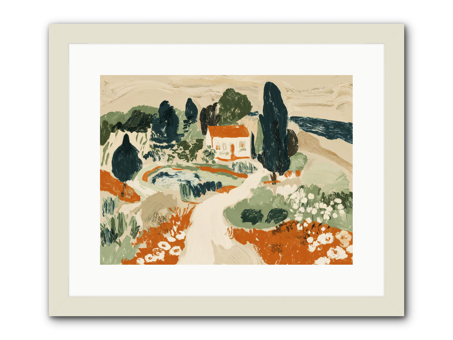 Orchard Logic -- Framed Print - White 16x12
